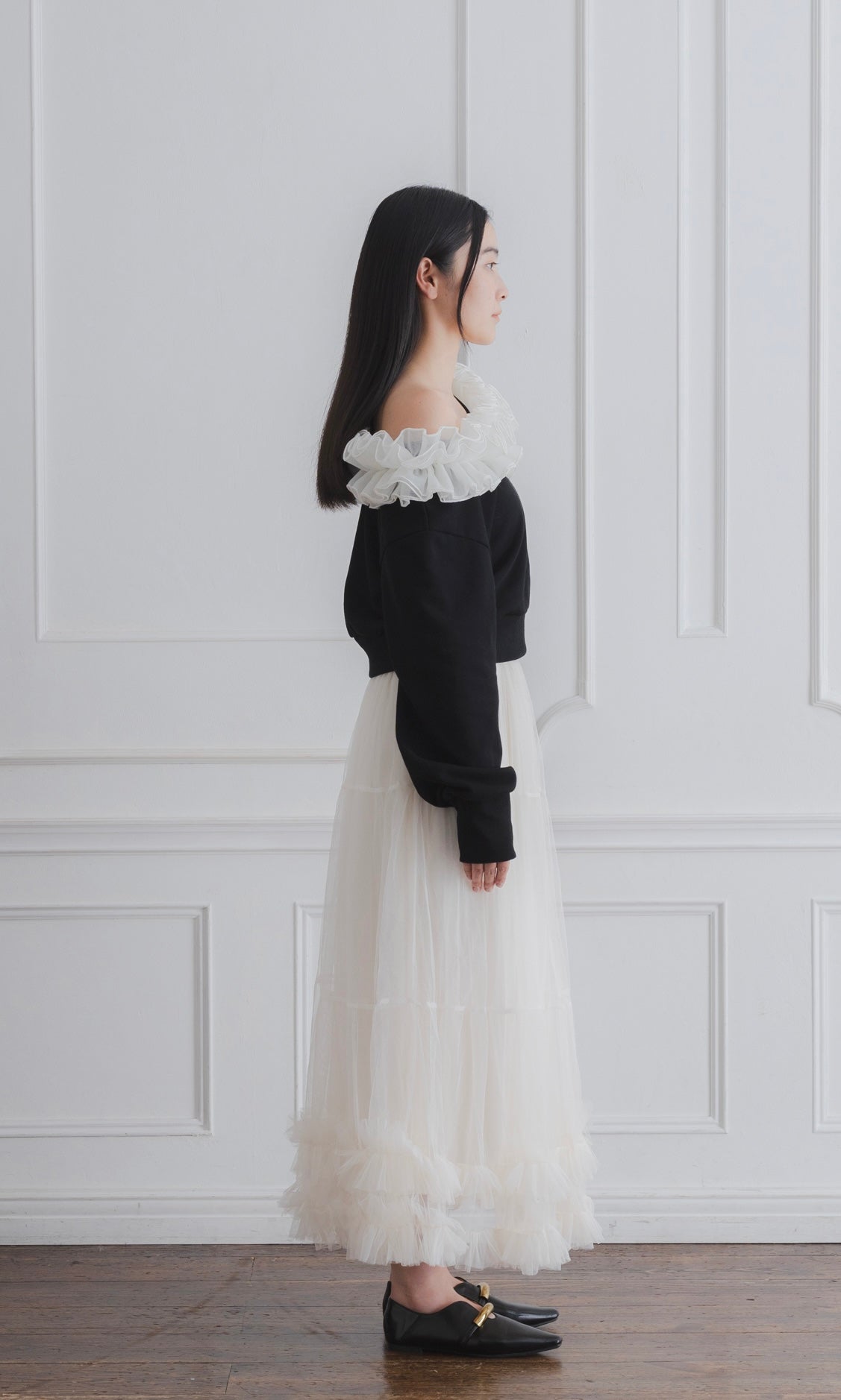 TULLE TIERED SKIRT