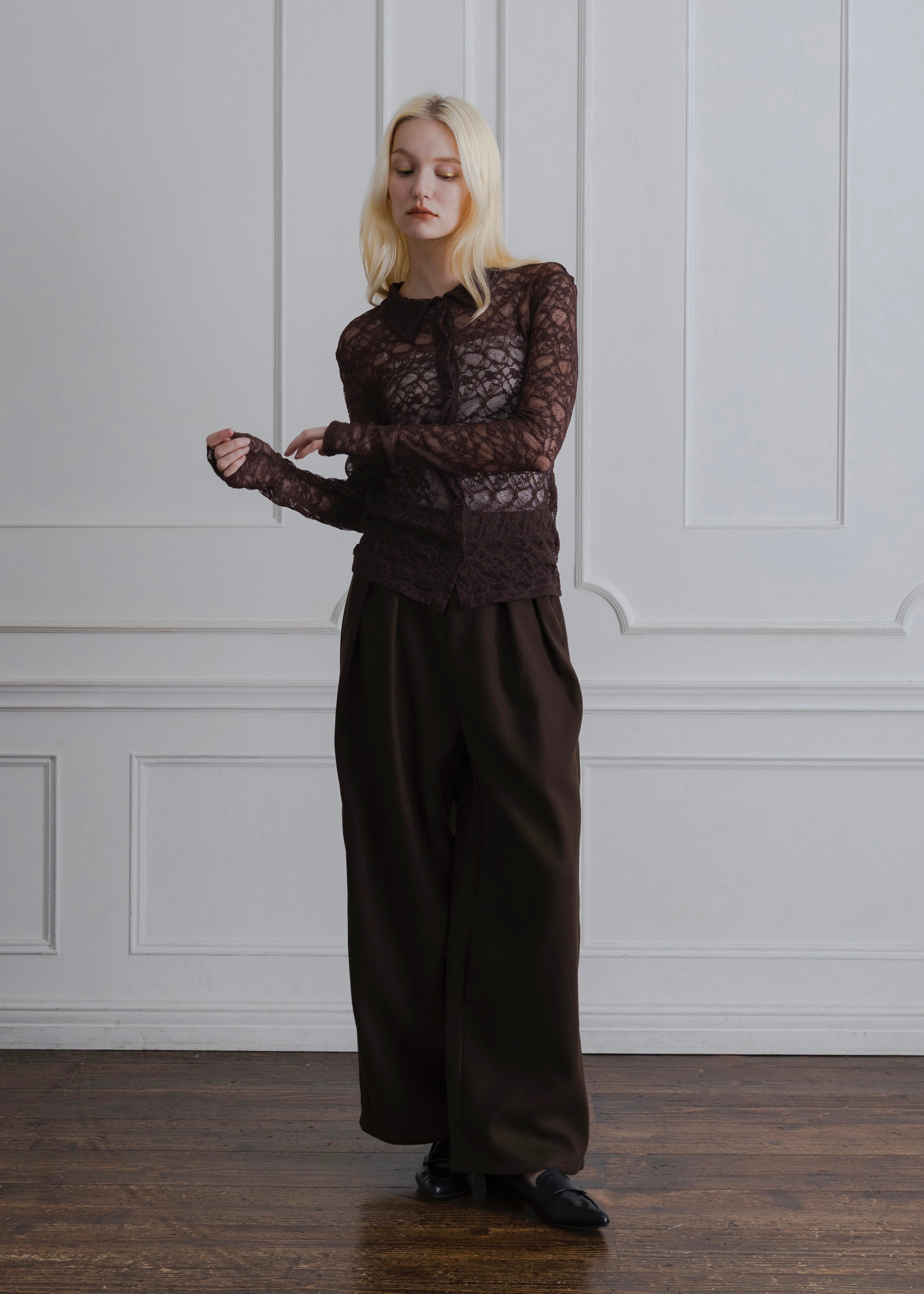 STRETCH LACE SHIRT