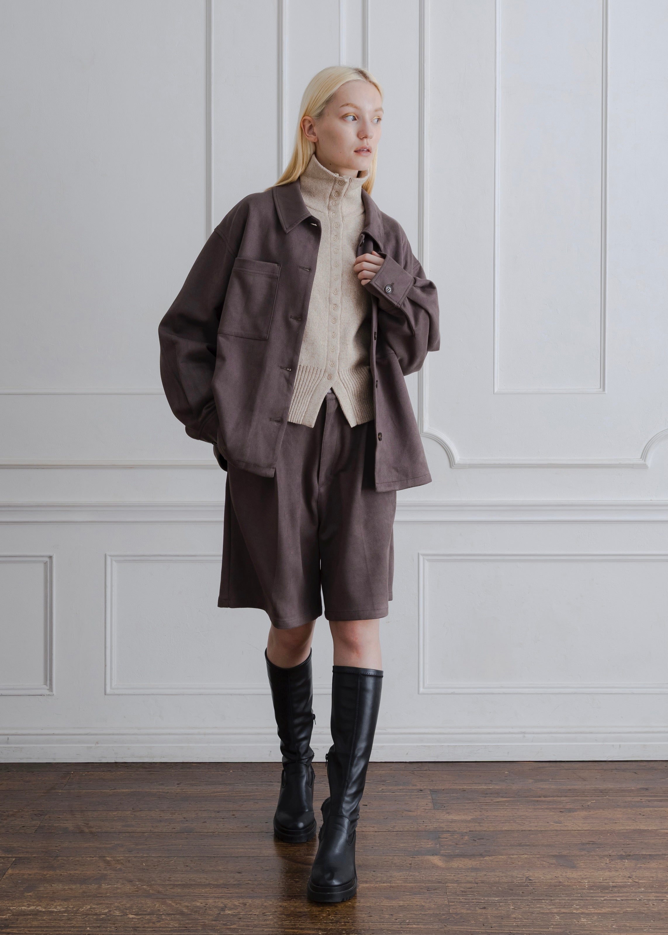 FAUX SUEDE JACKET