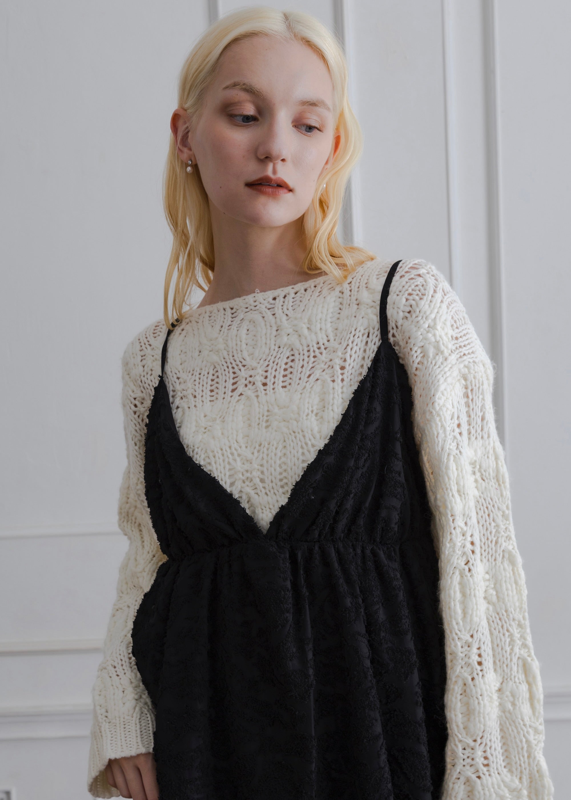 SHEER JACQUARD TUNIC CAMISOLE