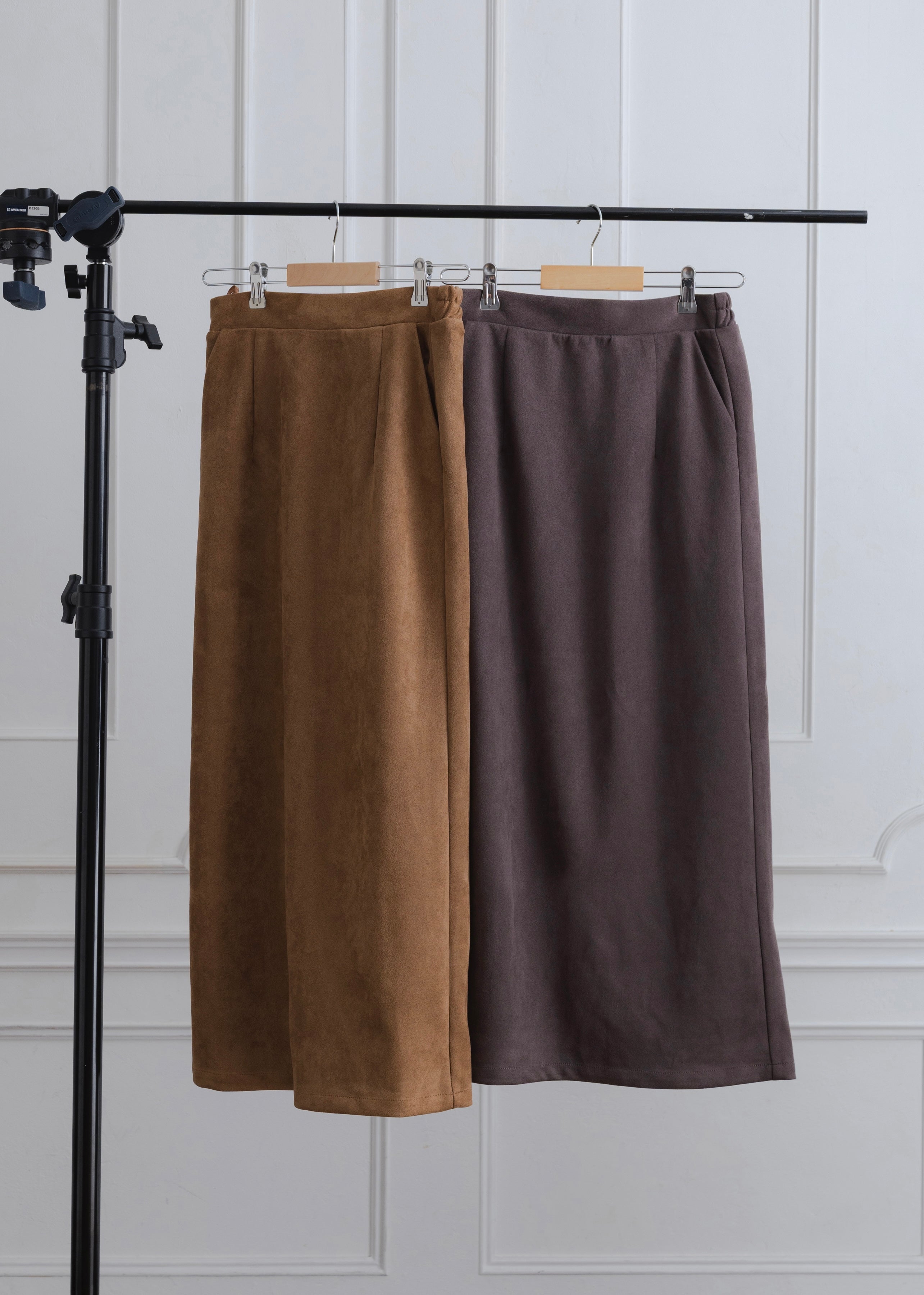 FAUX SUEDE SKIRT