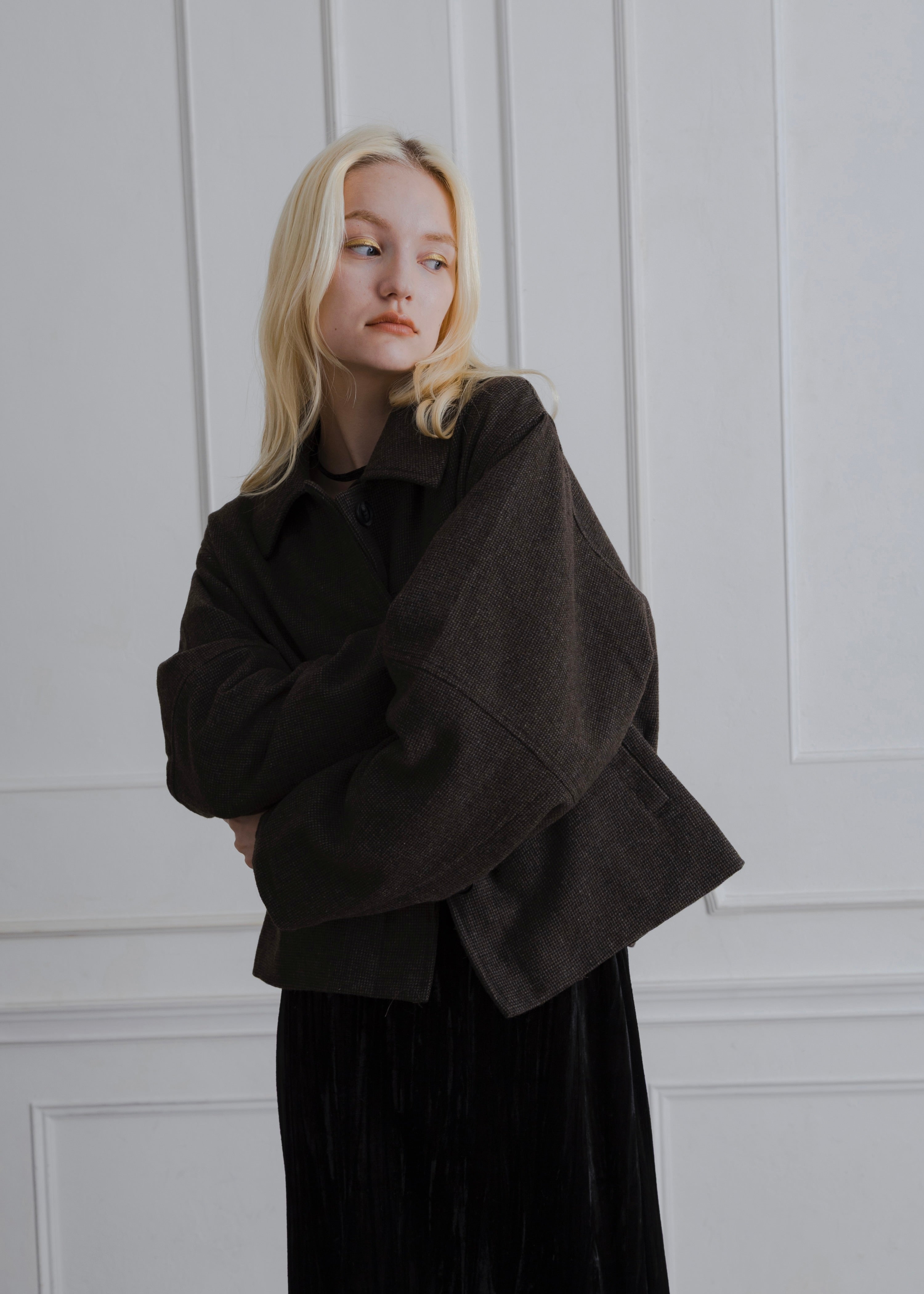 COCOON CHECK JACKET
