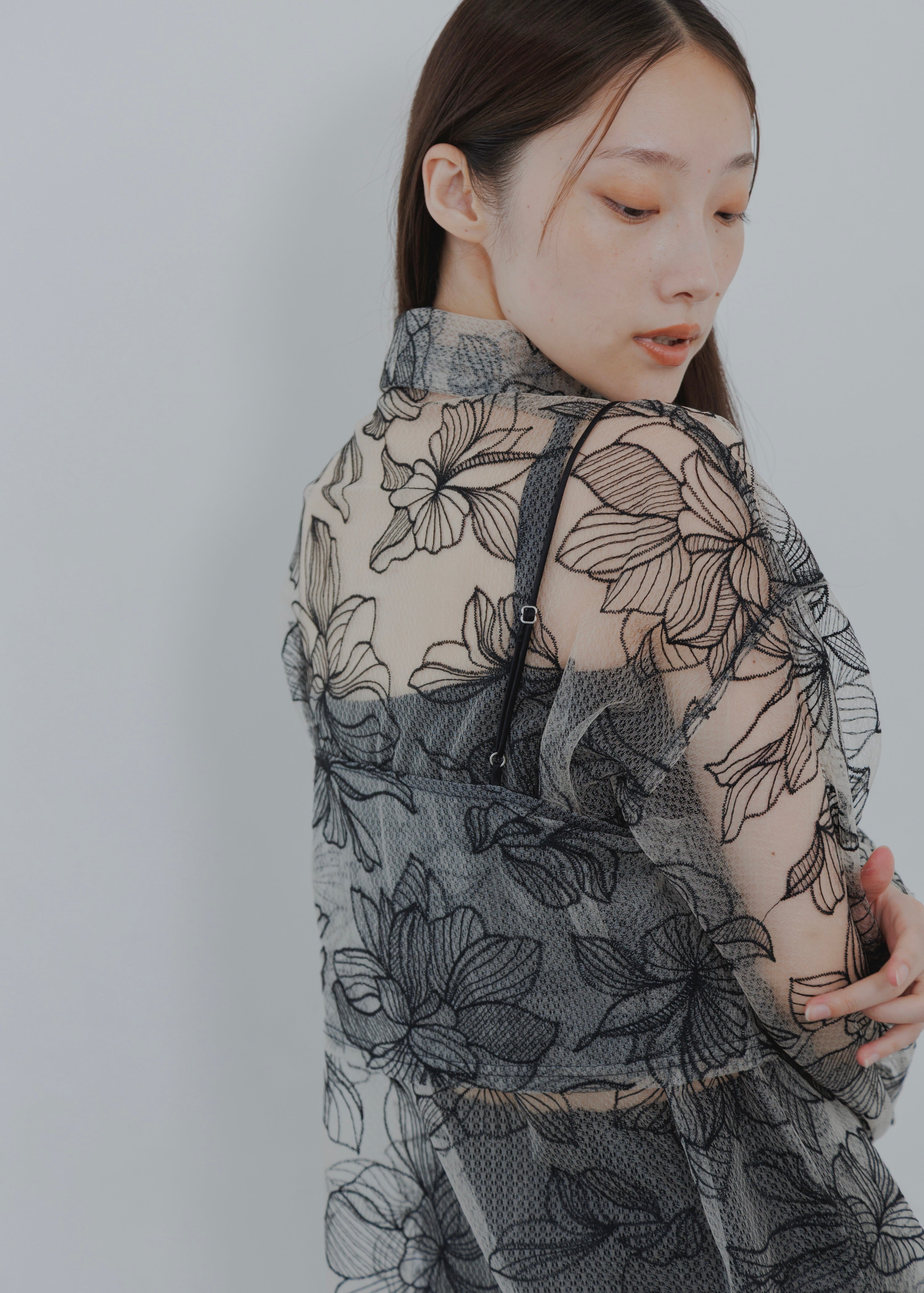 FLOWER TULLE CAMISOLE