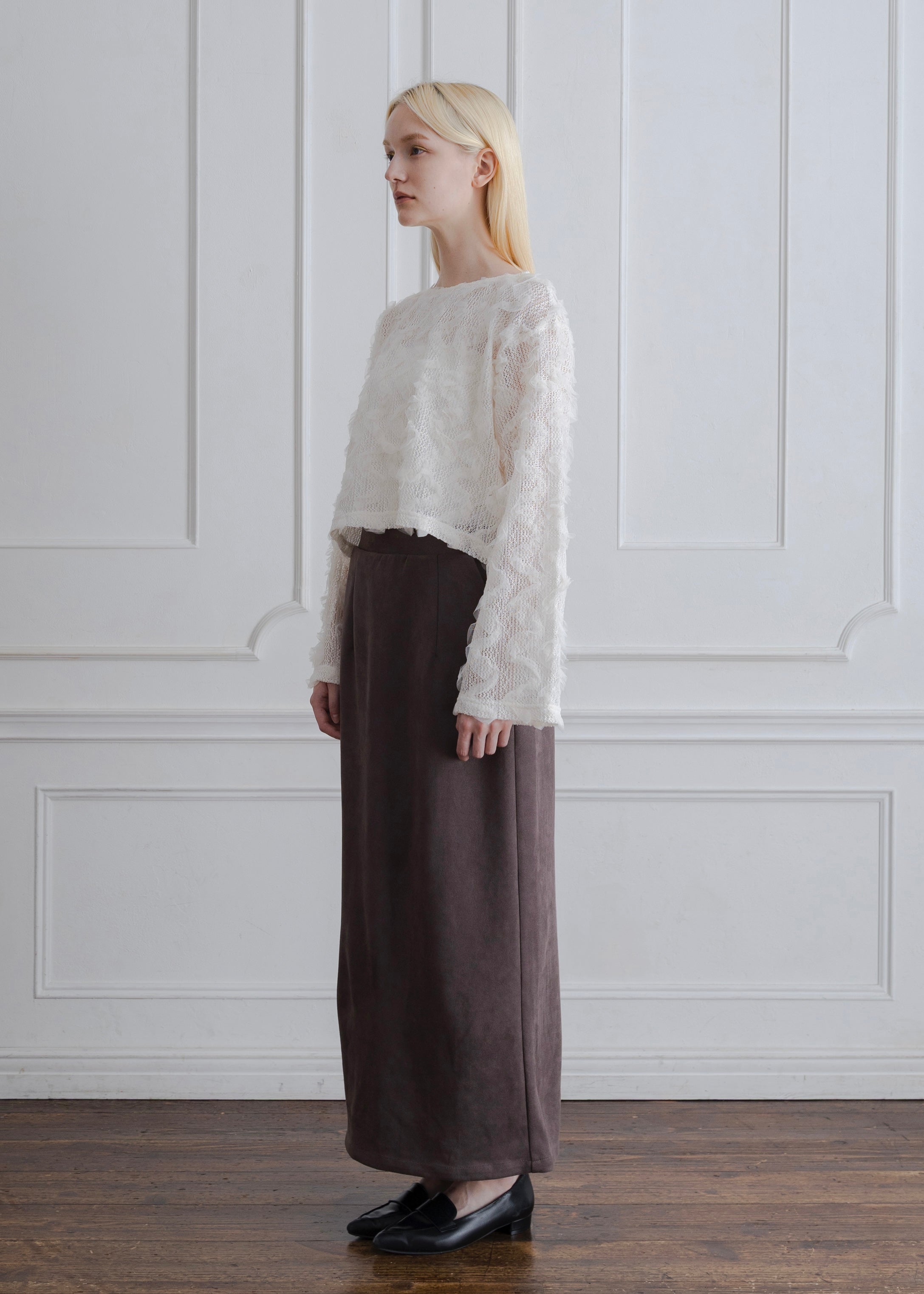 TULLE FRILL PULLOVER