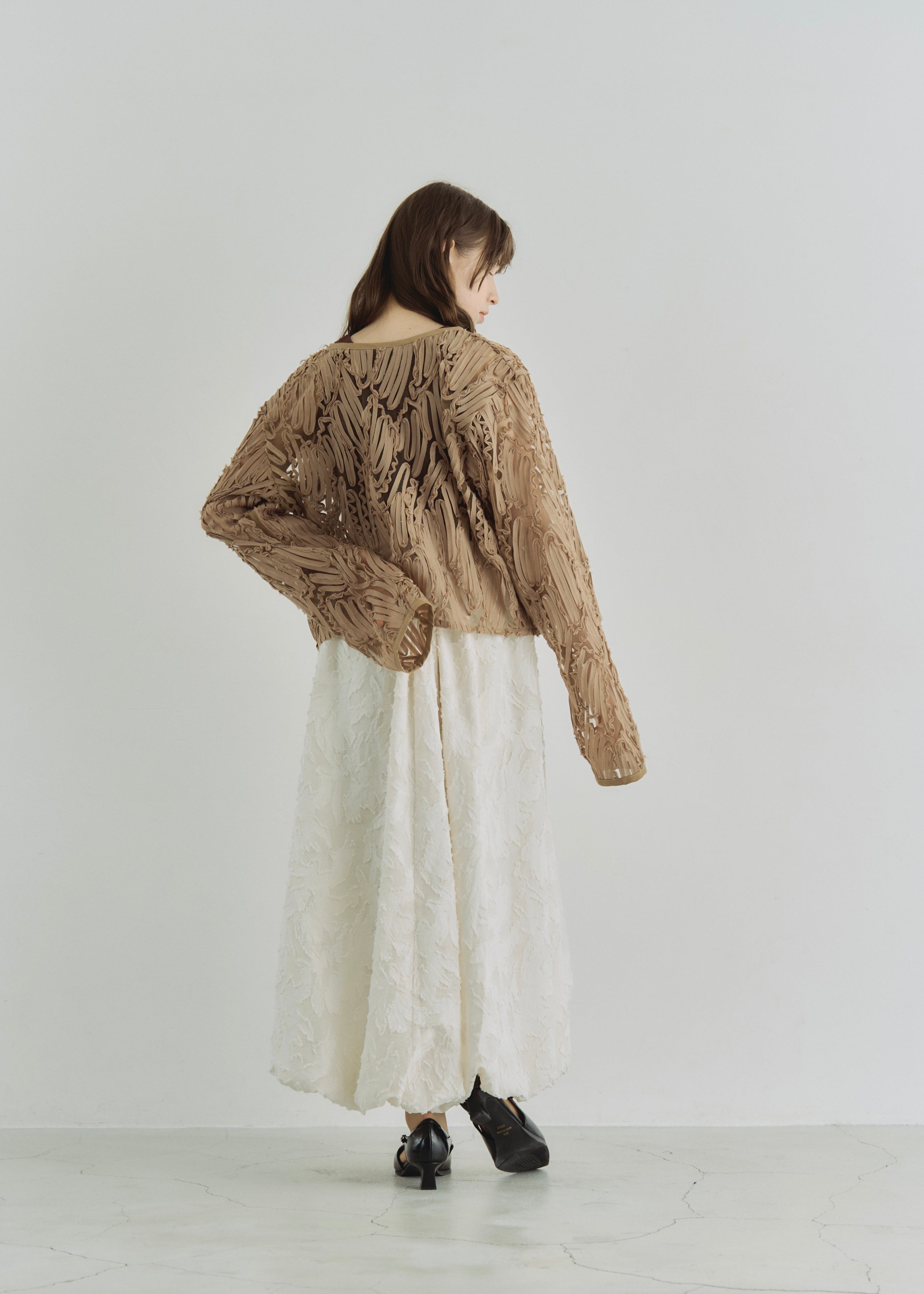 EMBROIDRED TULLE CARDIGAN