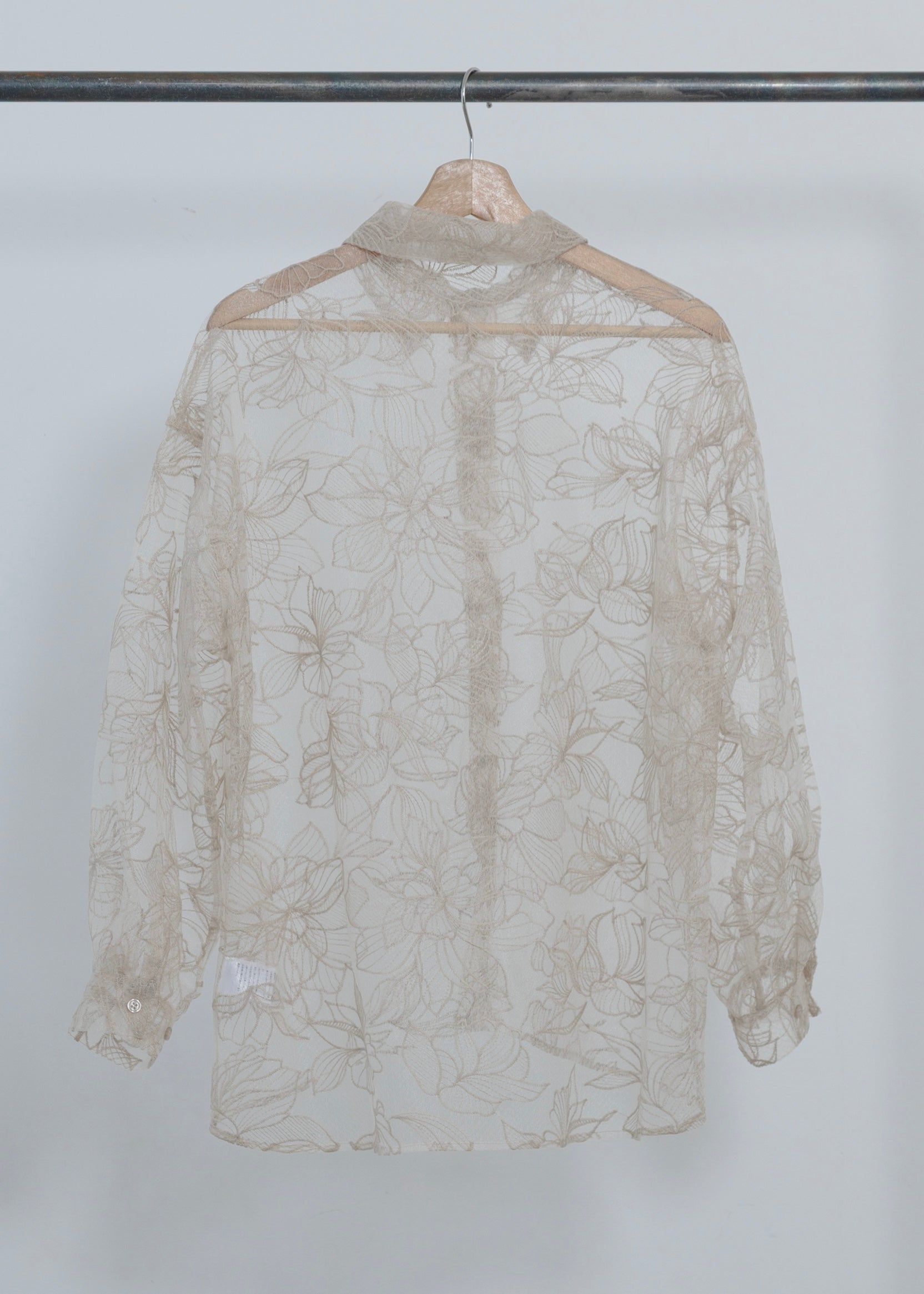 FLOWER TULLE SHIRT