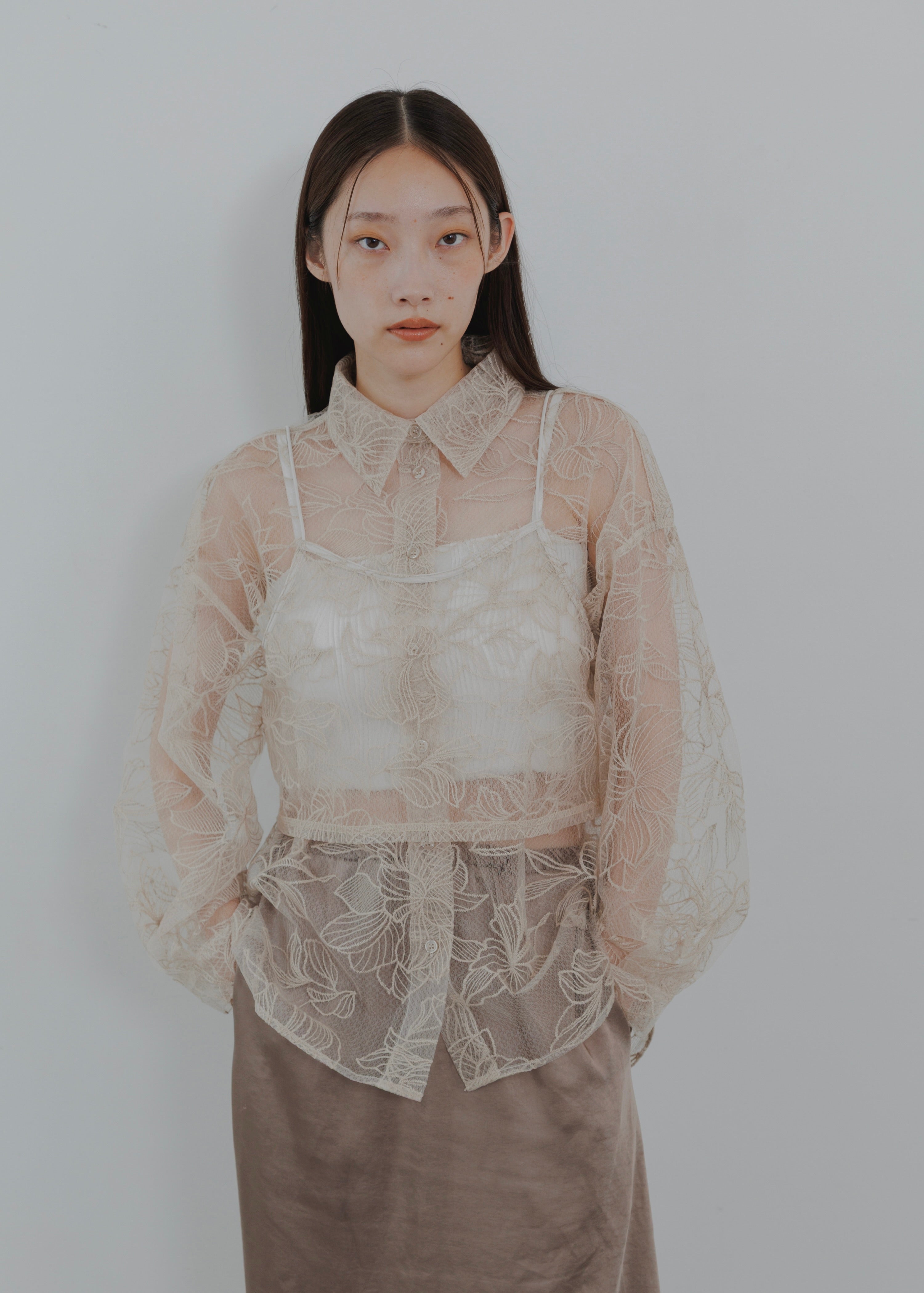FLOWER TULLE CAMISOLE