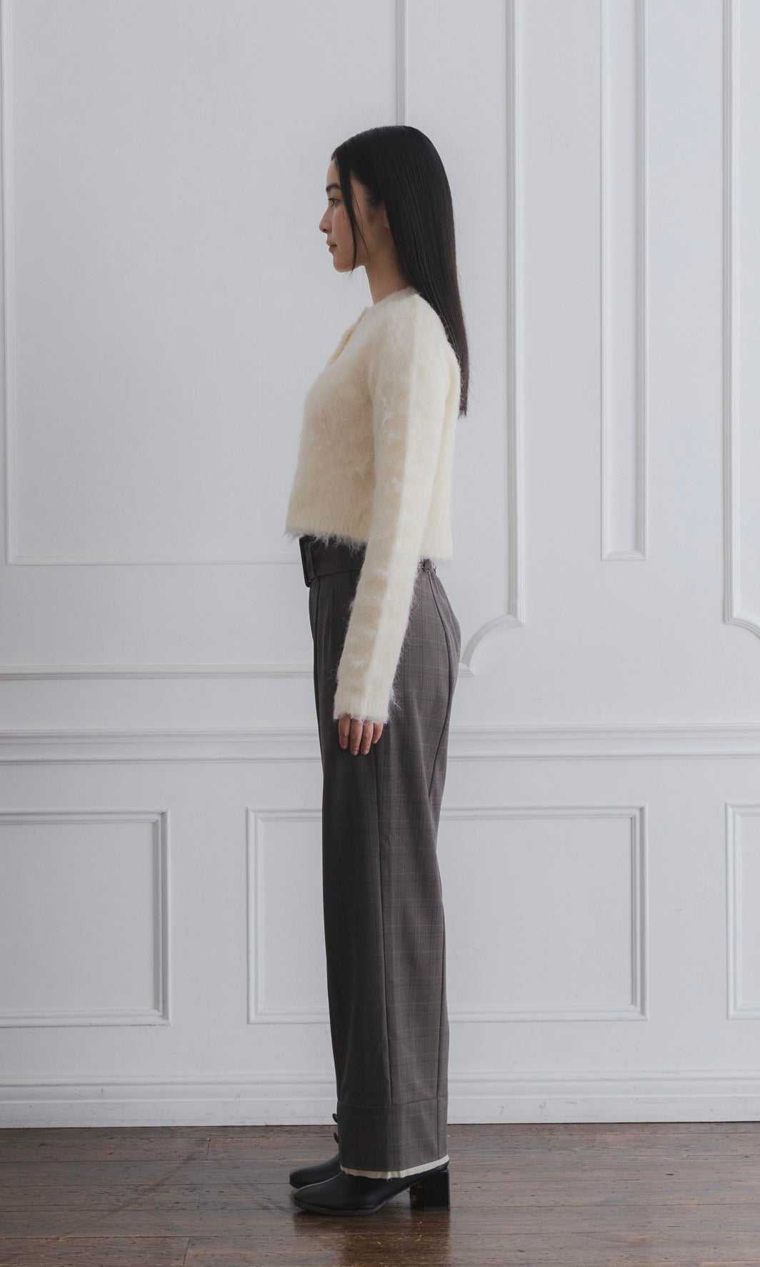 MOHAIR TOUCH CROPPED CARDIGAN