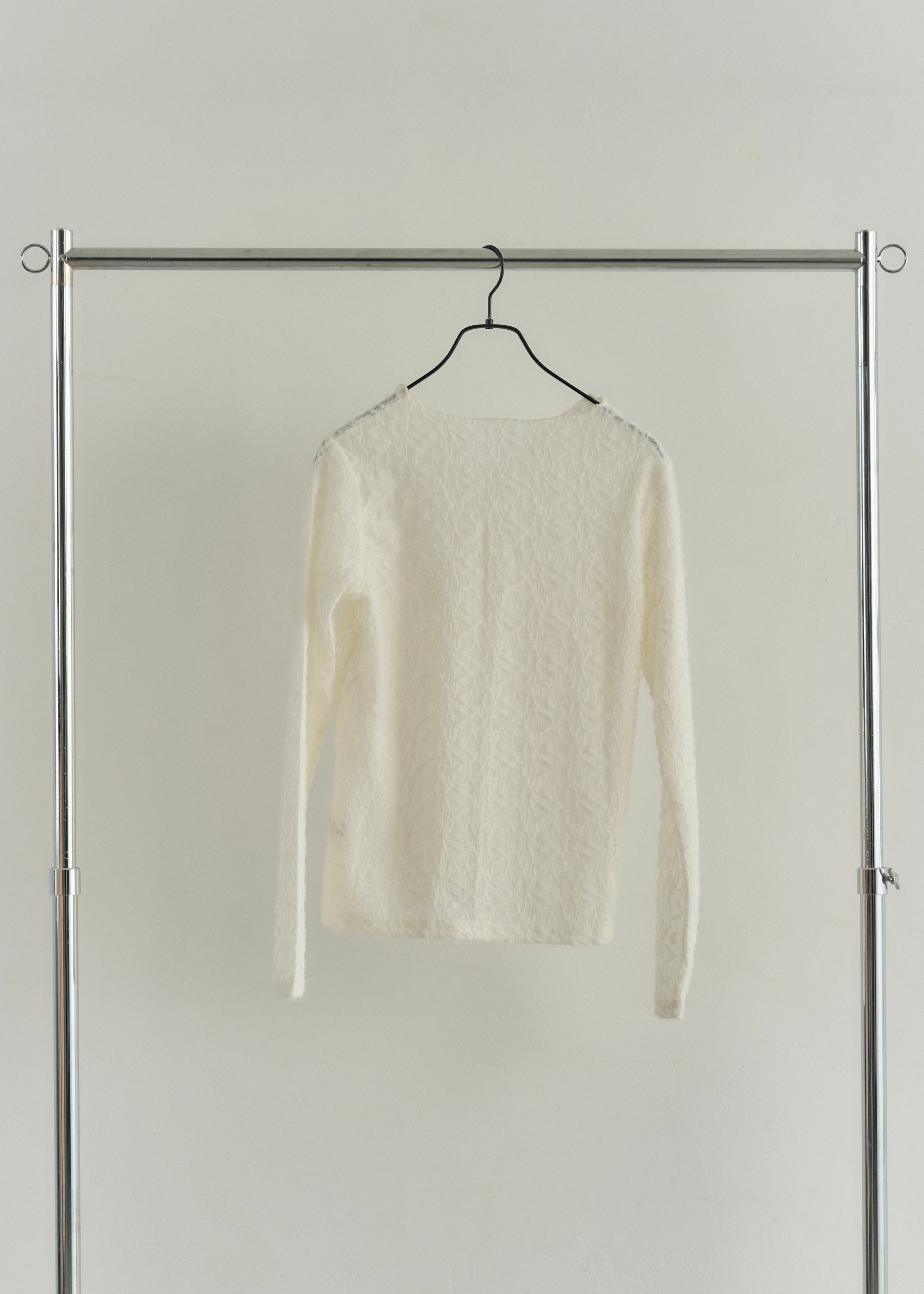 SHEER SHAGGY CARDIGAN