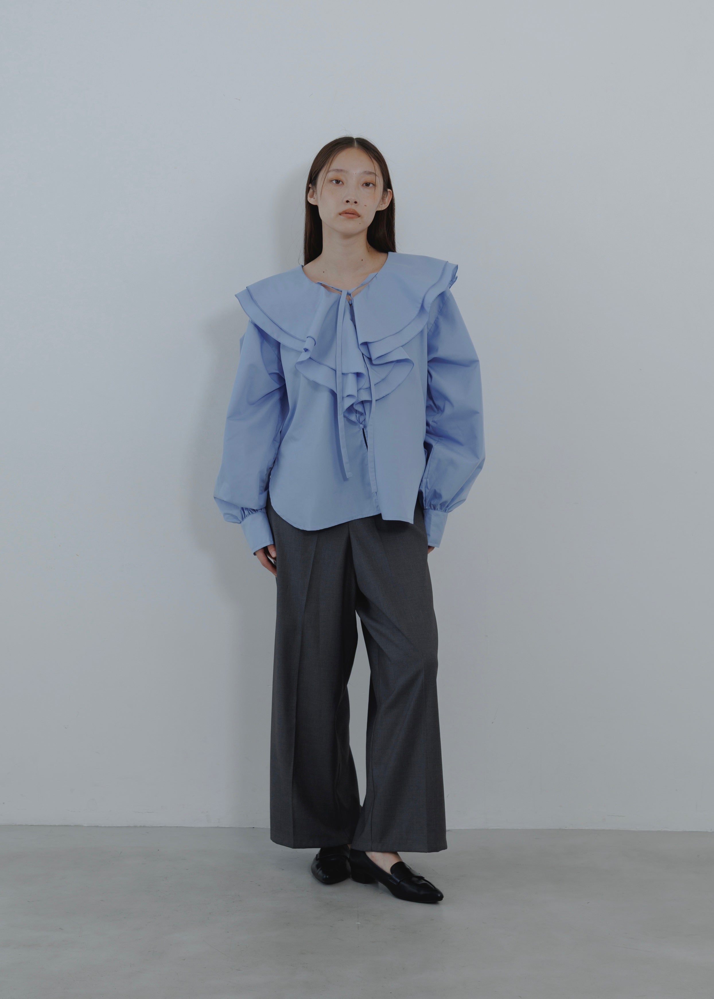 FRILL COLLAR SHIRT