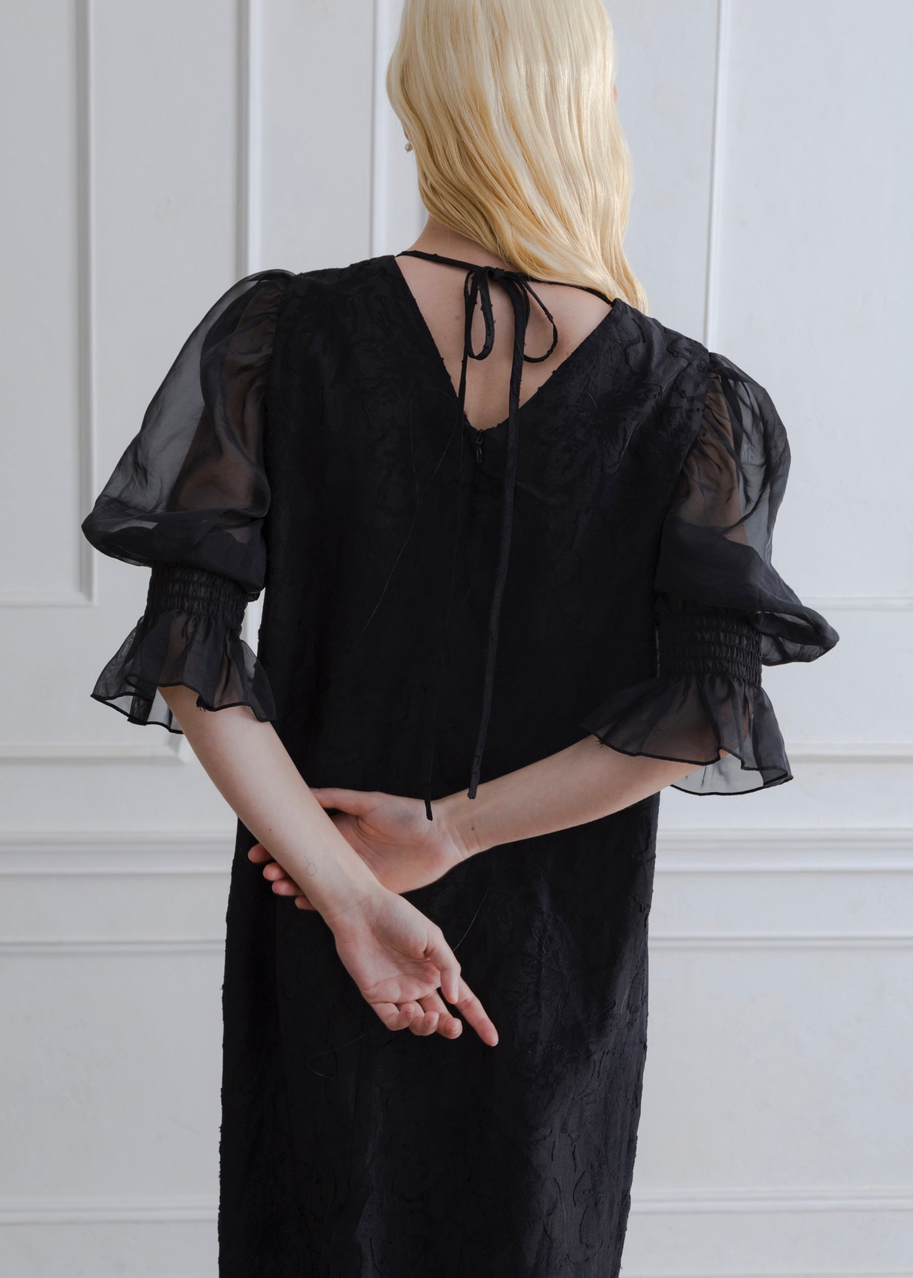 ORGANDY SLEEVE DRESS
