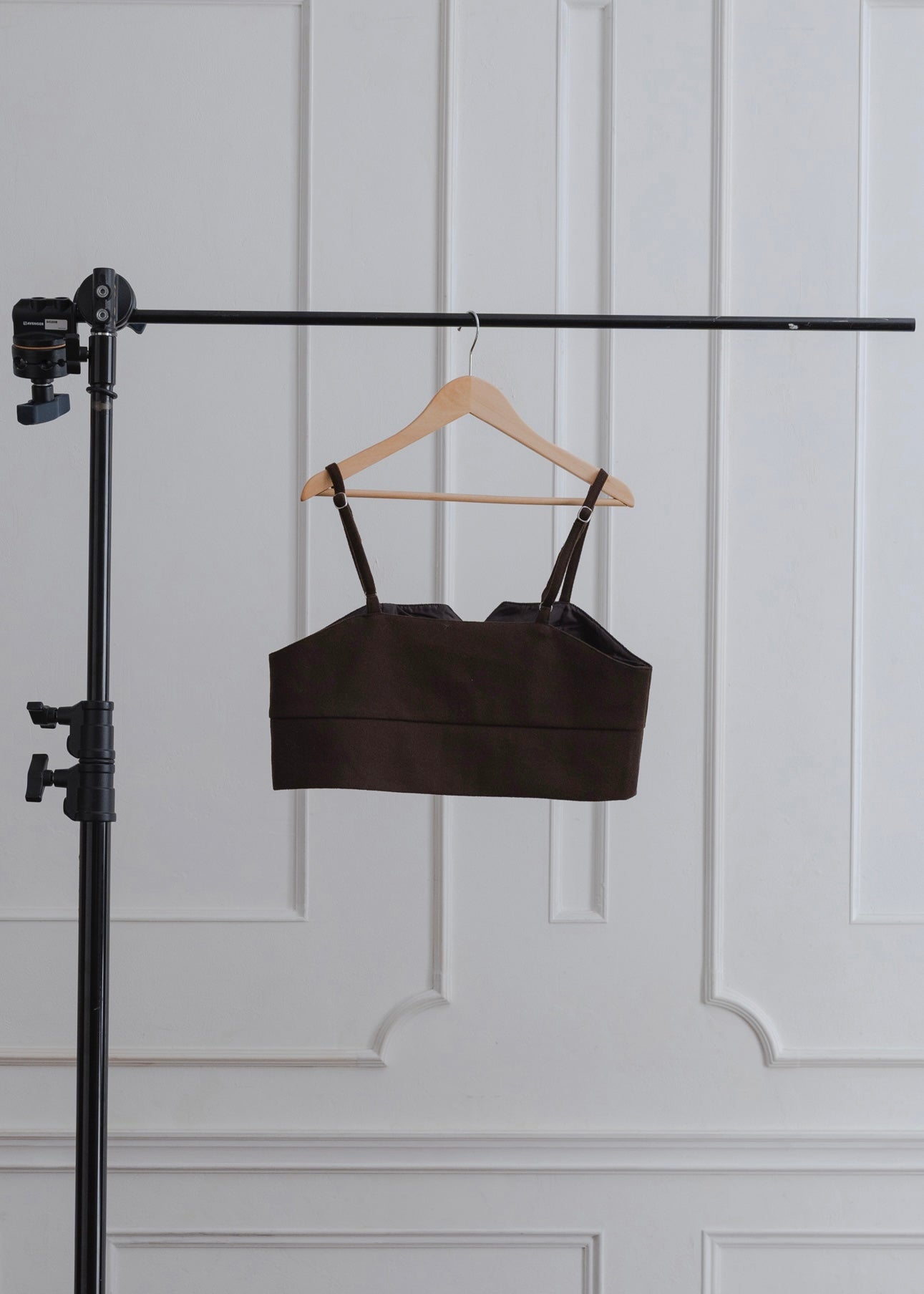 FAUX WOOL BUSTIER
