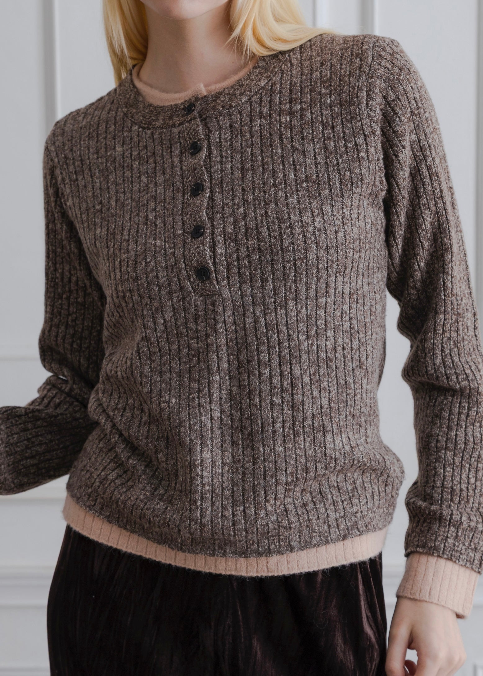 LAYERED MIX KNIT