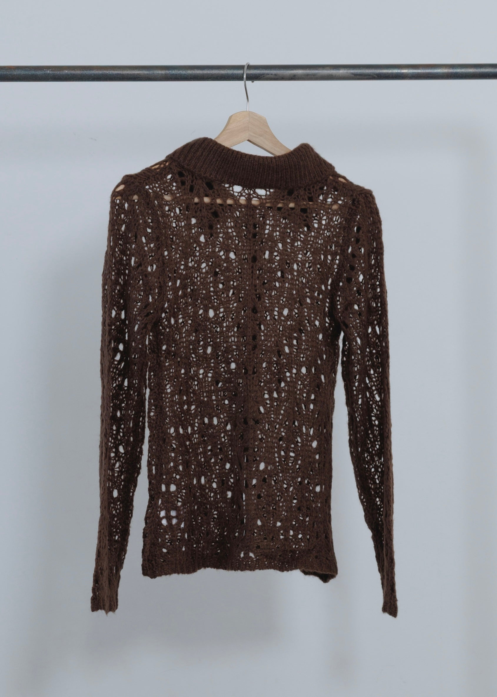OPENWORK MOHAIR CARDIGAN
