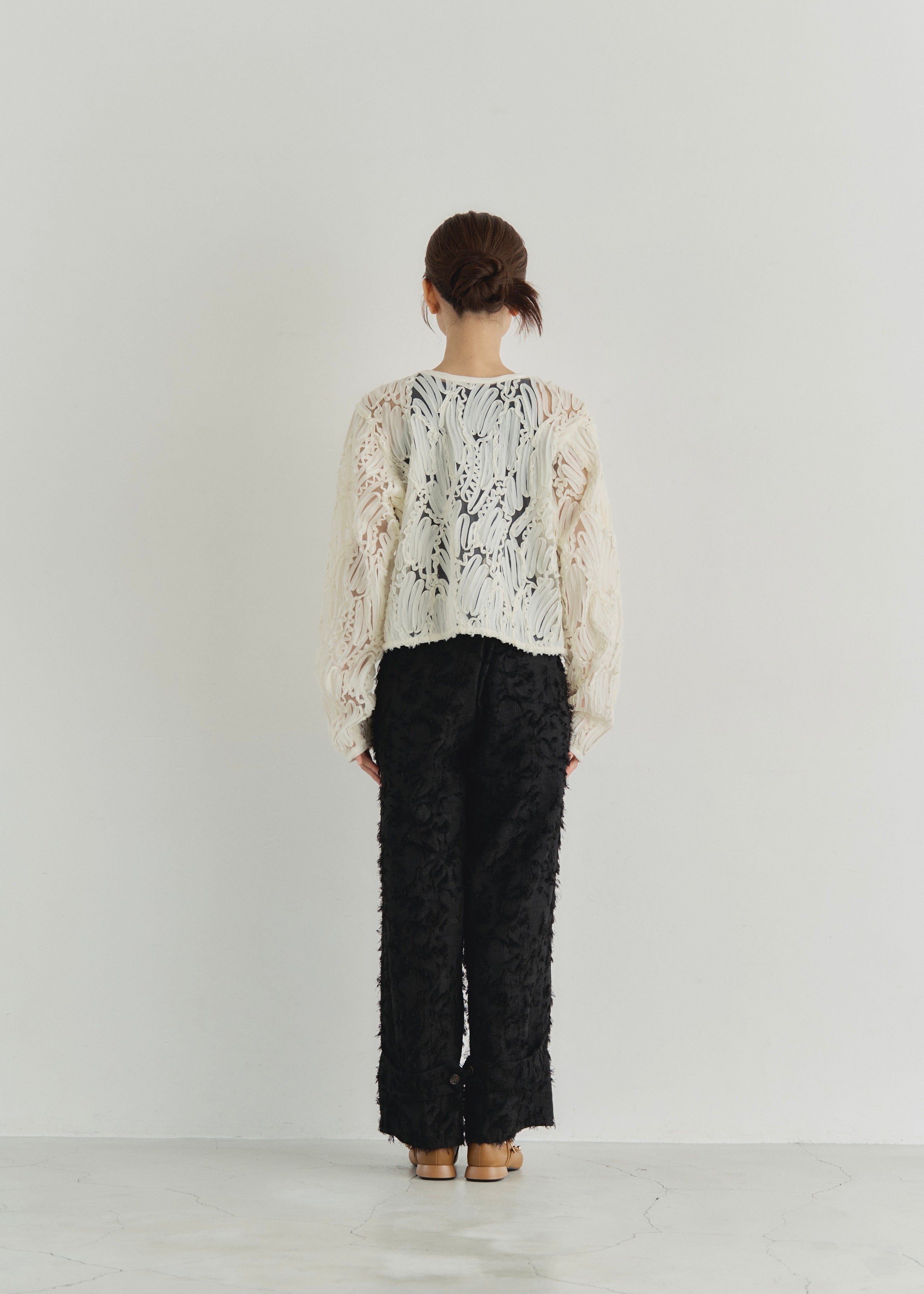 EMBROIDRED TULLE CARDIGAN
