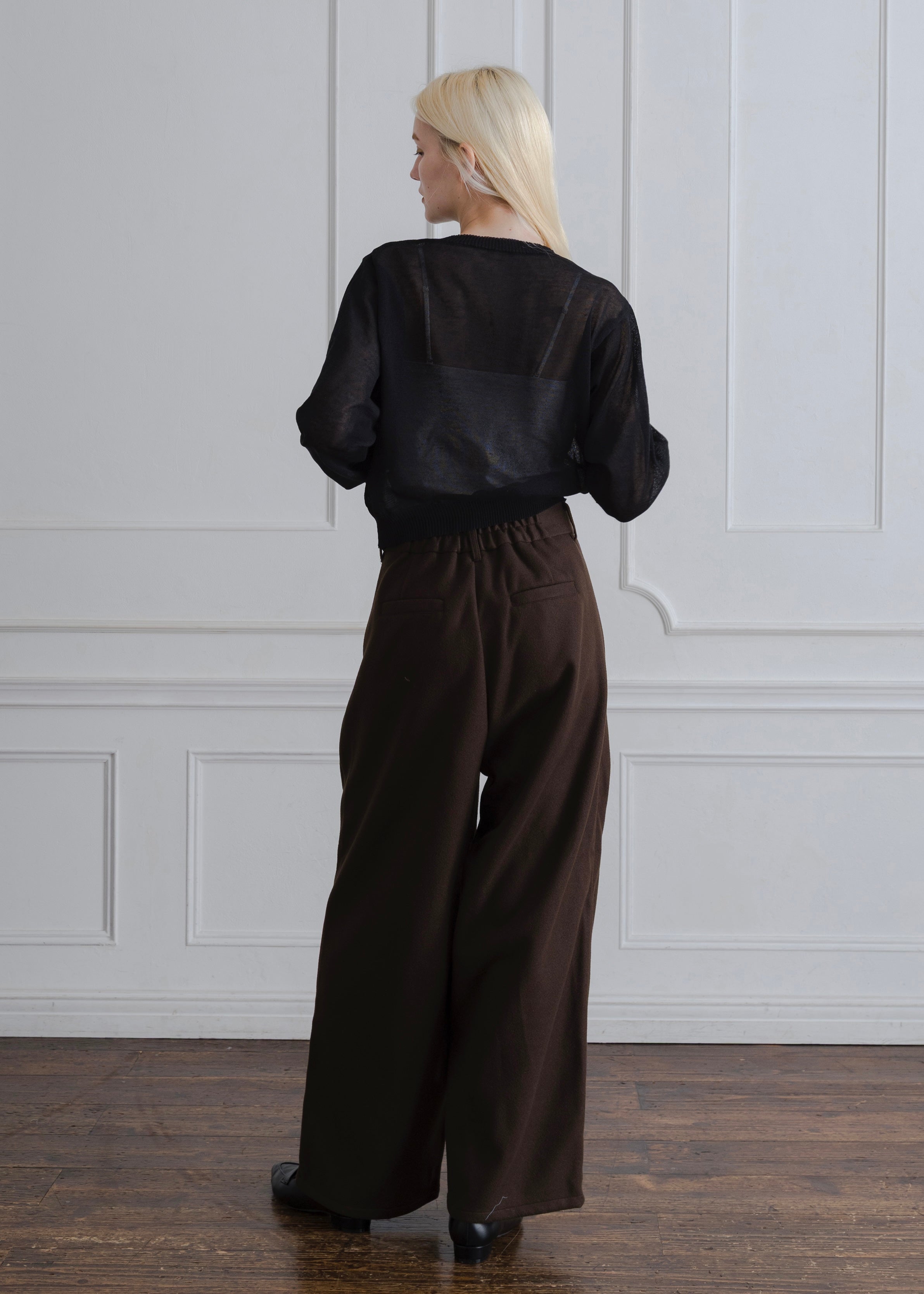 SHEER KNIT CARDIGAN