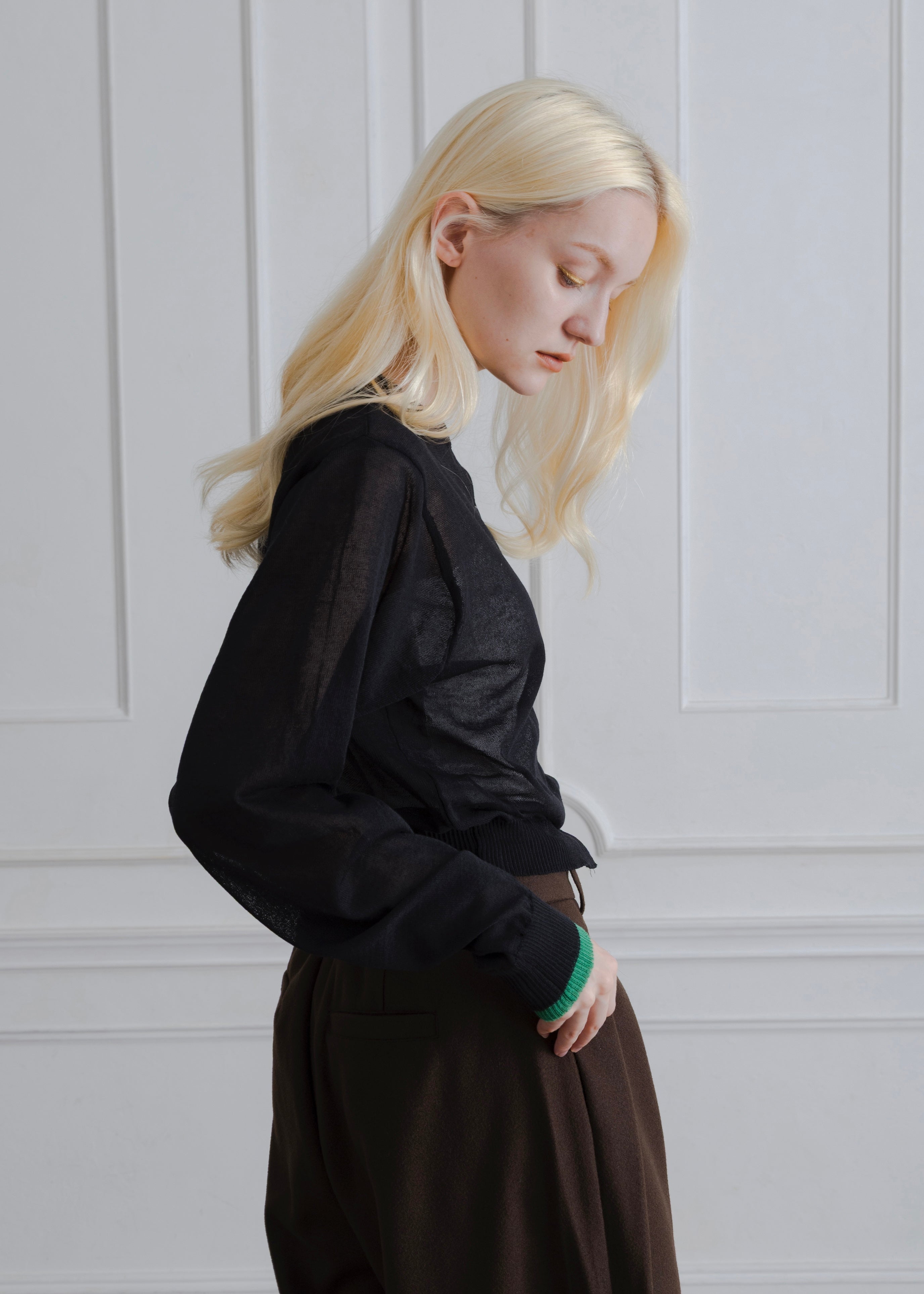 SHEER KNIT CARDIGAN