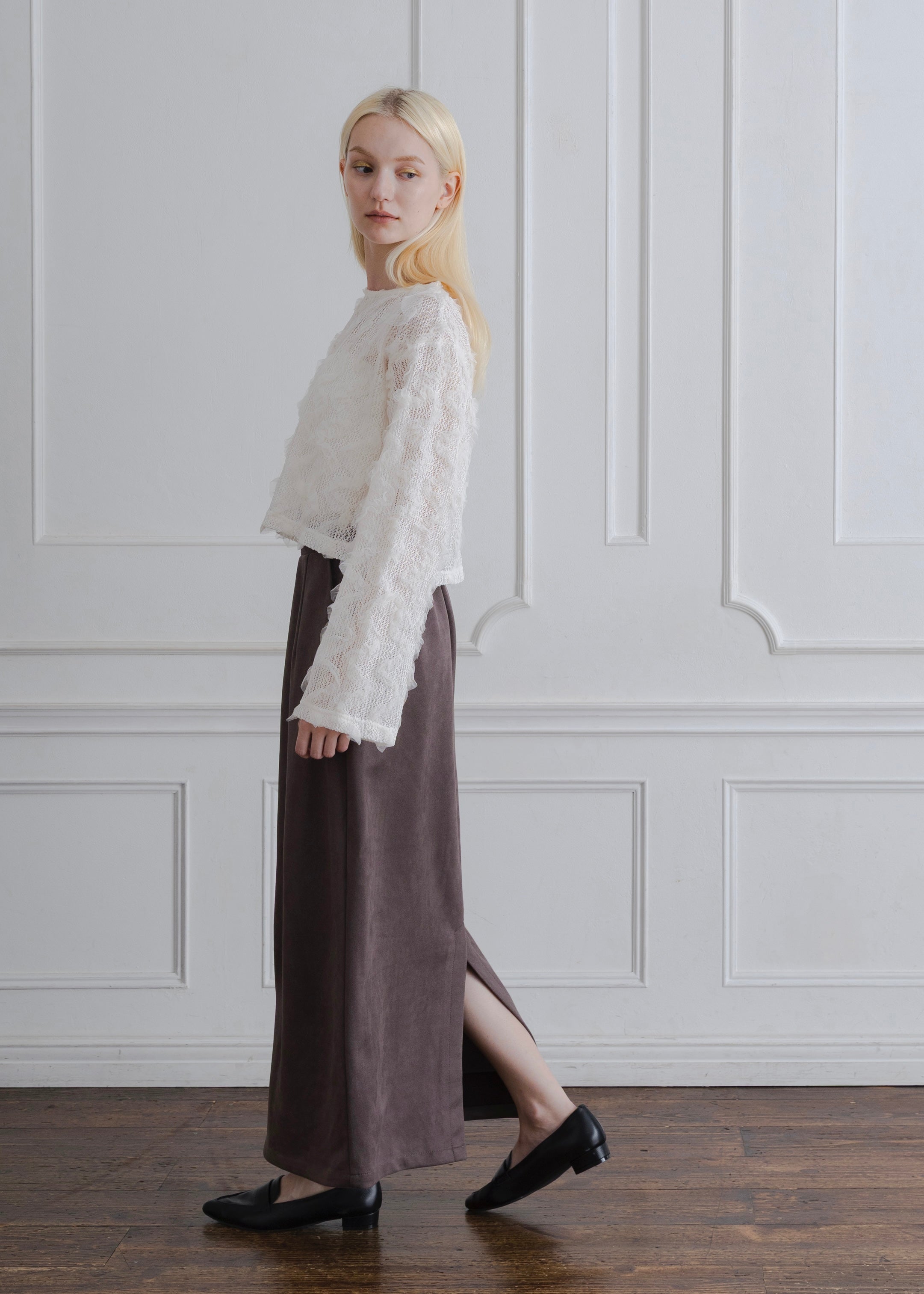 TULLE FRILL PULLOVER