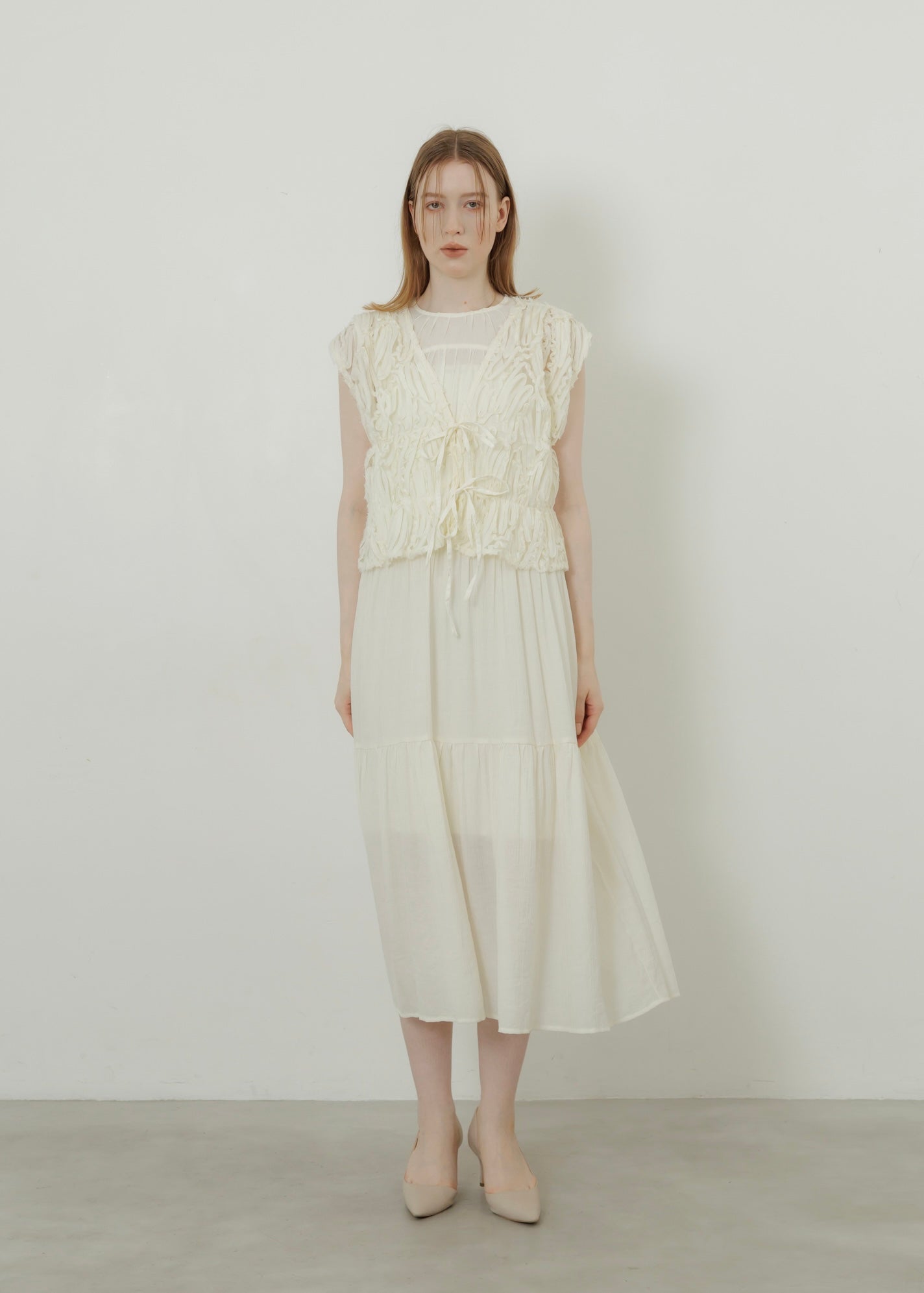 WASHER TIERED DRESS