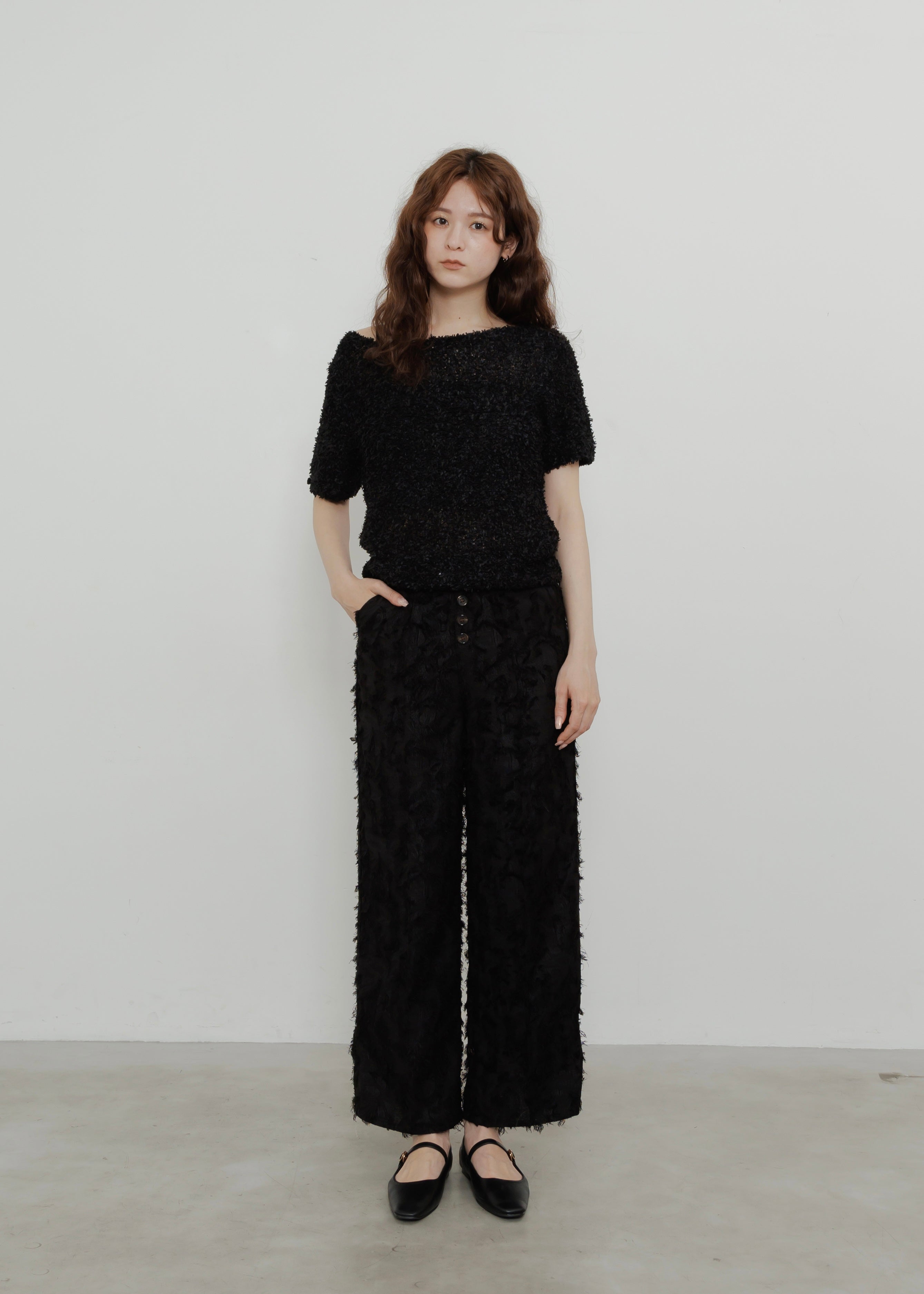 良質  SHAGGY TOP KNIT トップス