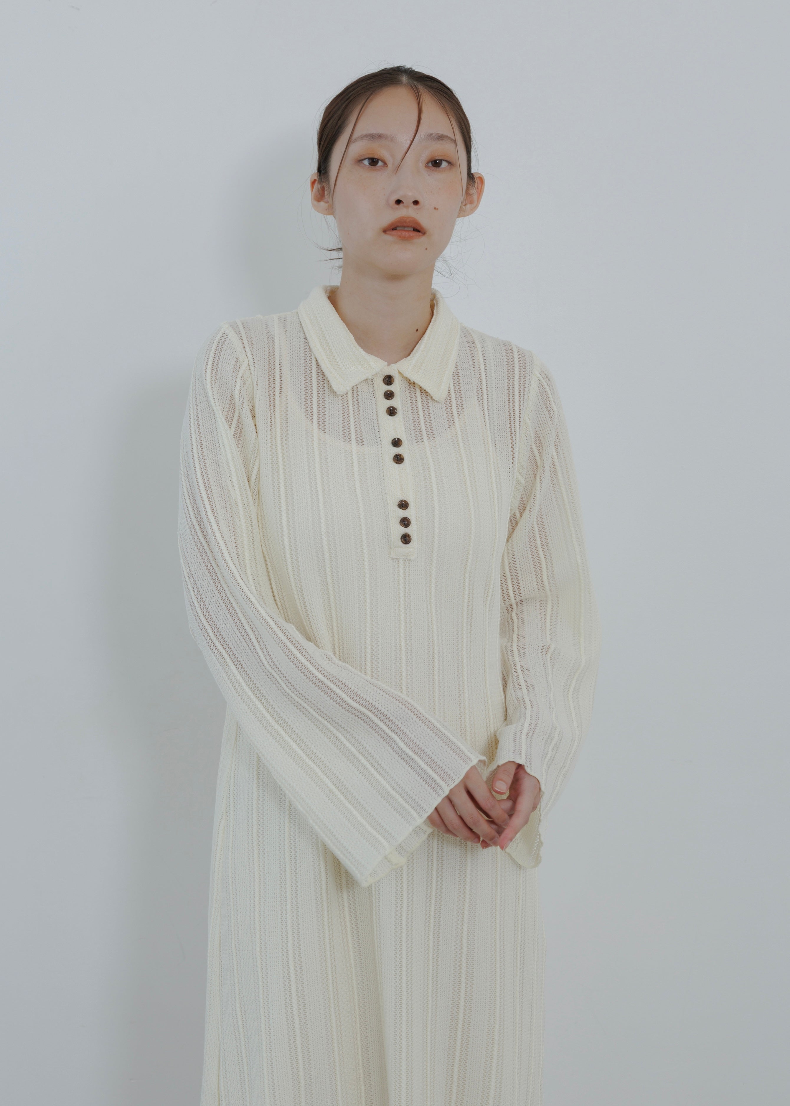 LACE POLO DRESS