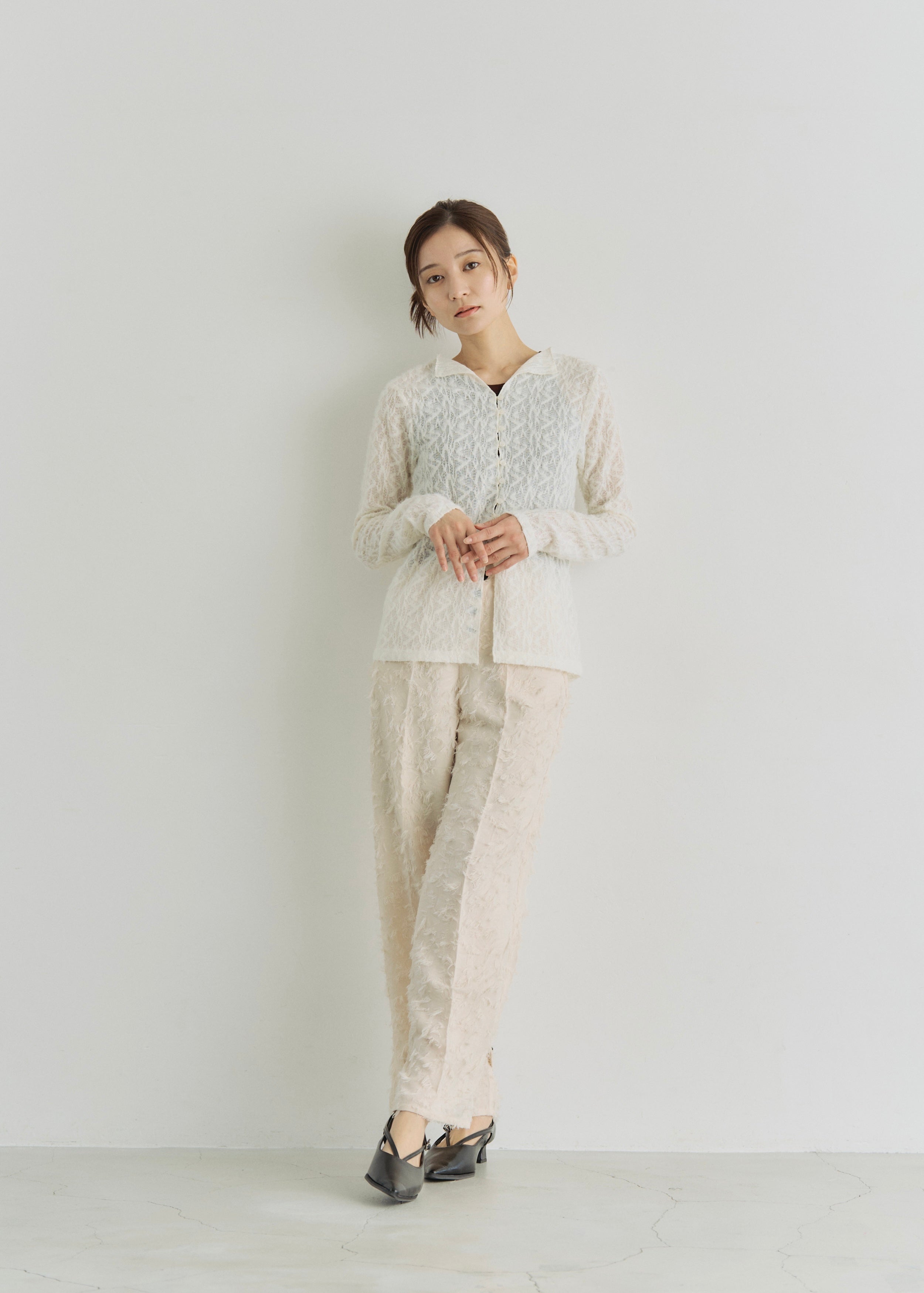 SHEER SHAGGY CARDIGAN