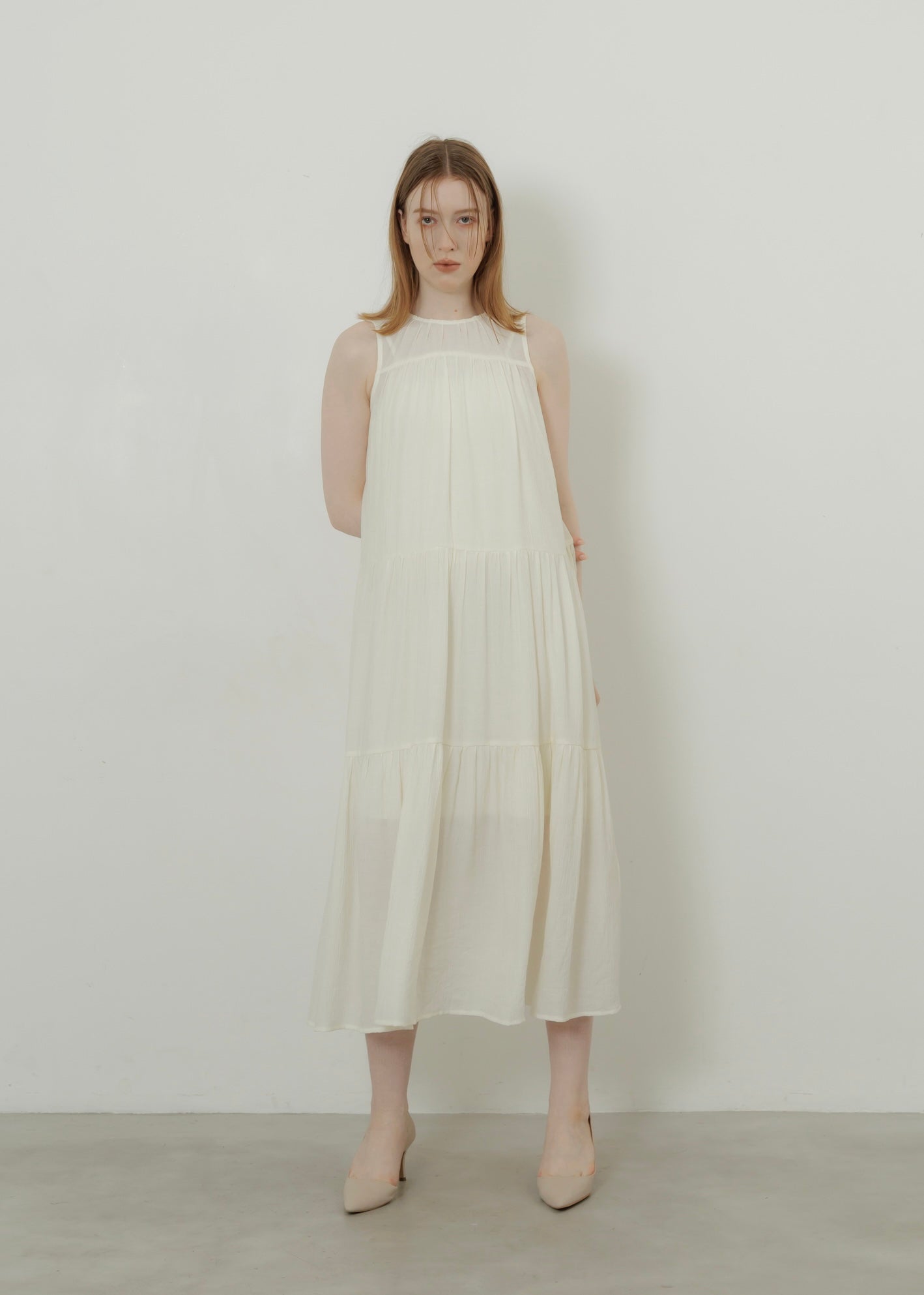WASHER TIERED DRESS