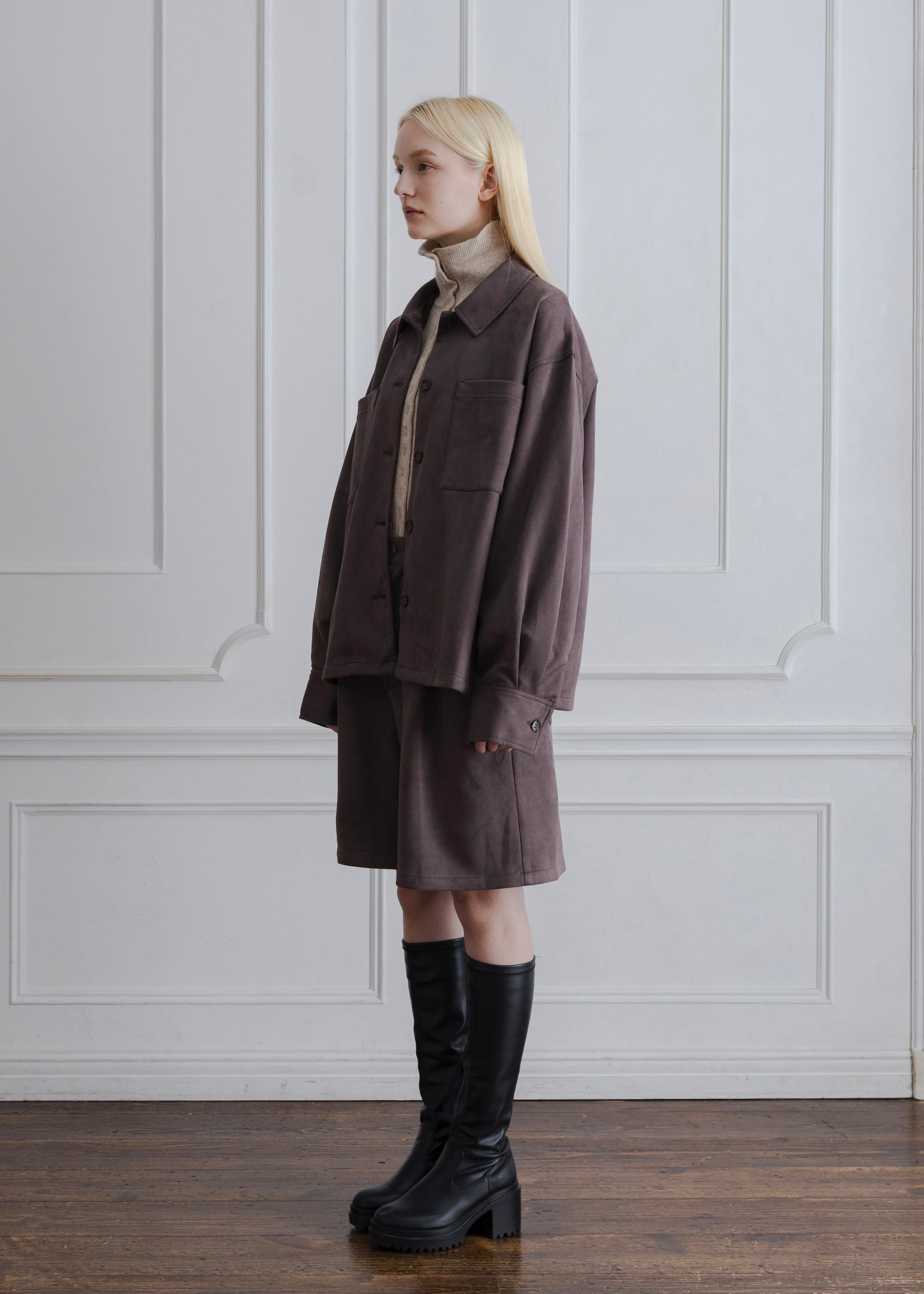 FAUX SUEDE JACKET