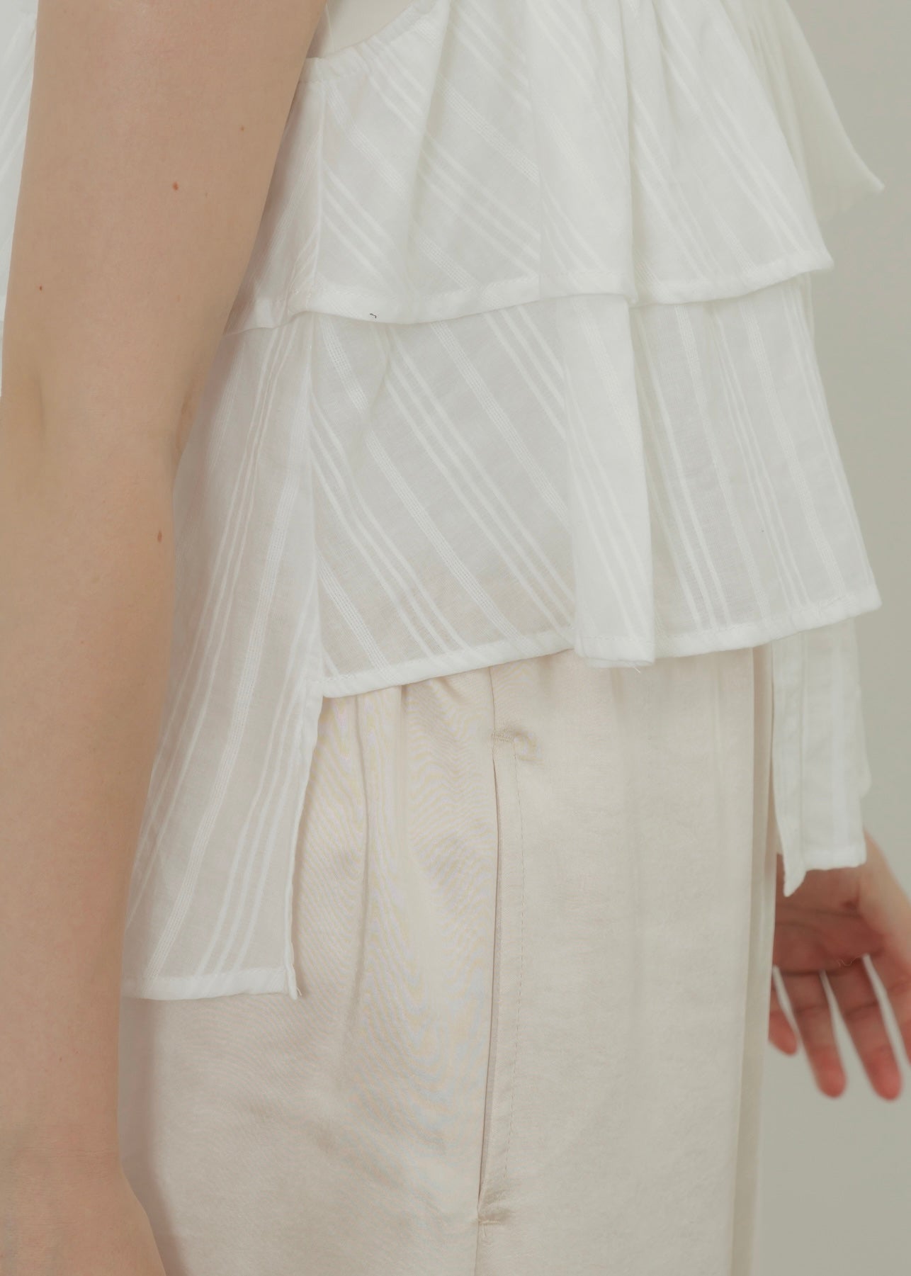 SHEER STRIPE BLOUSE