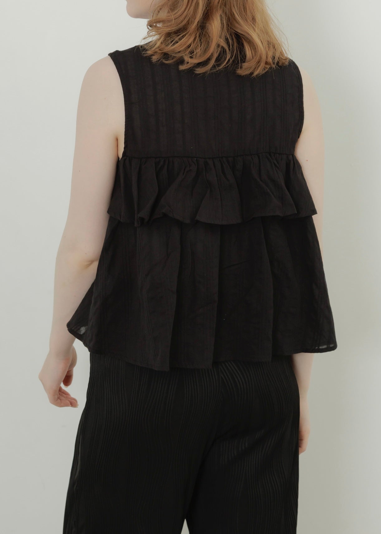 SHEER STRIPE BLOUSE