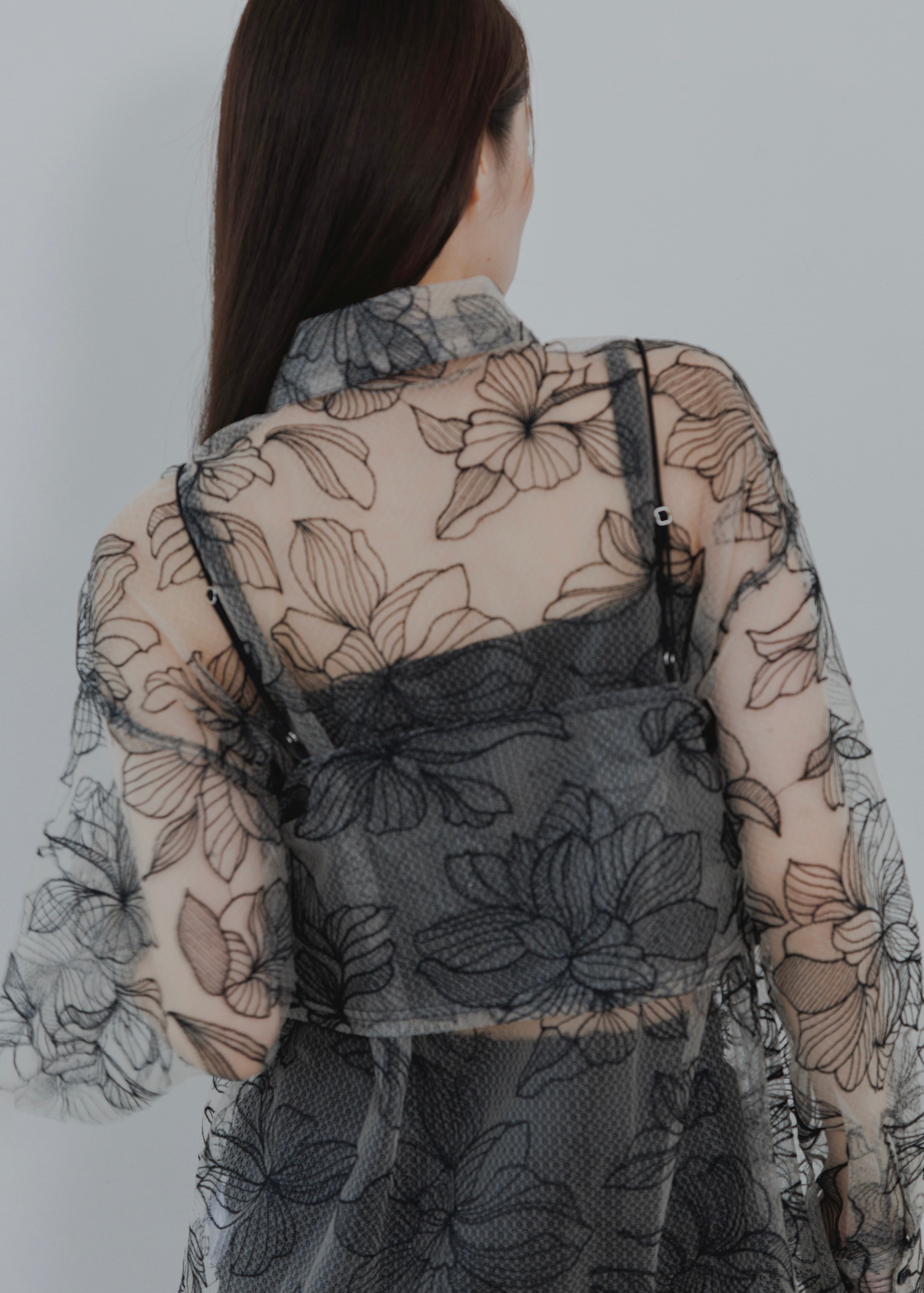 FLOWER TULLE CAMISOLE