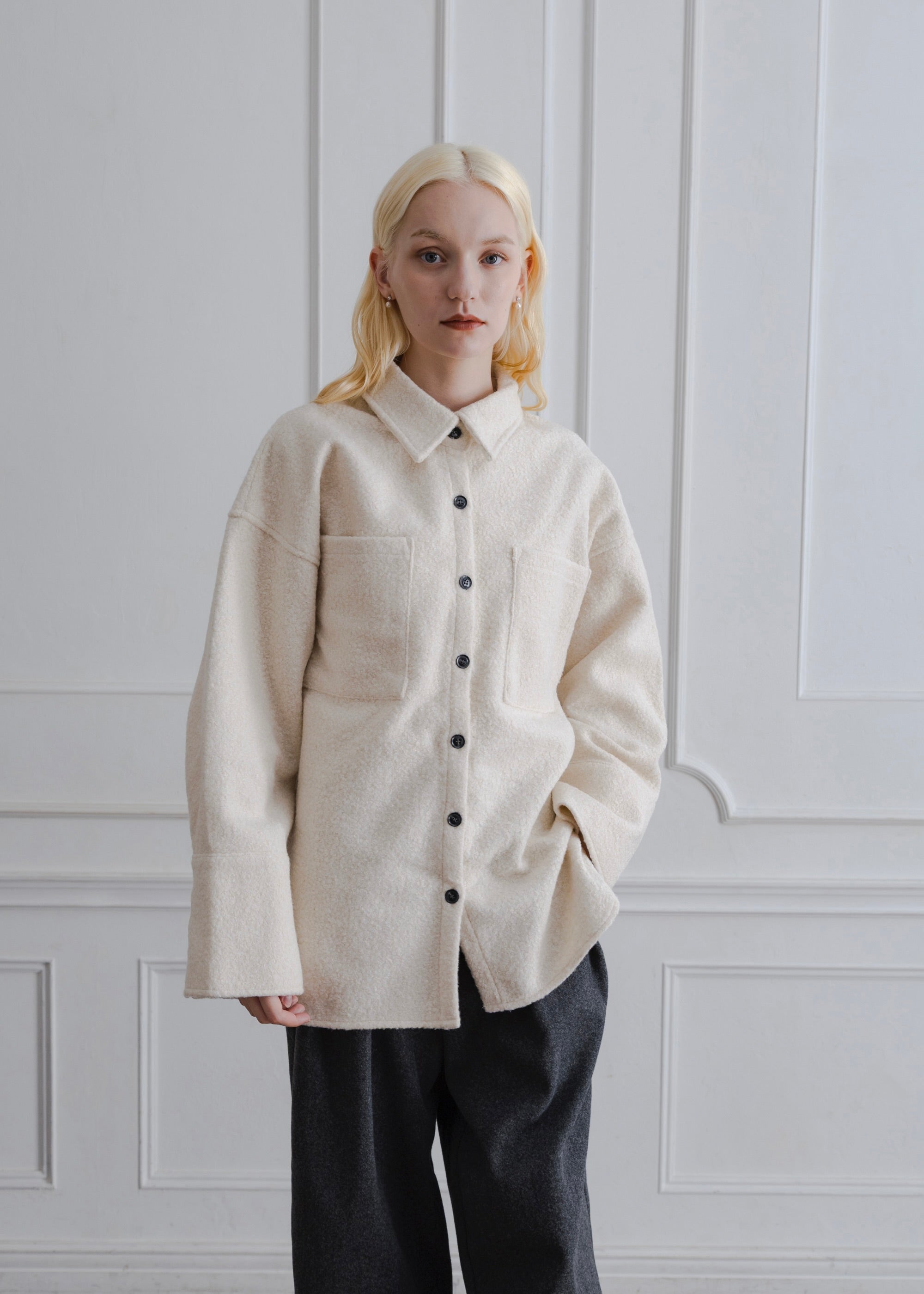 LOOP TWEED SHIRT