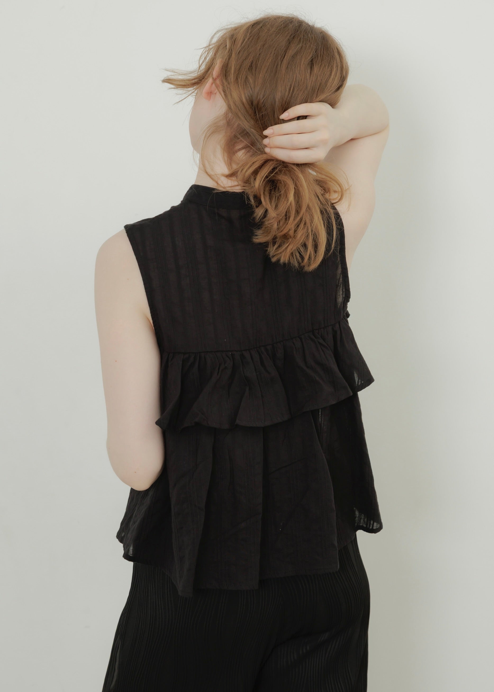 SHEER STRIPE BLOUSE