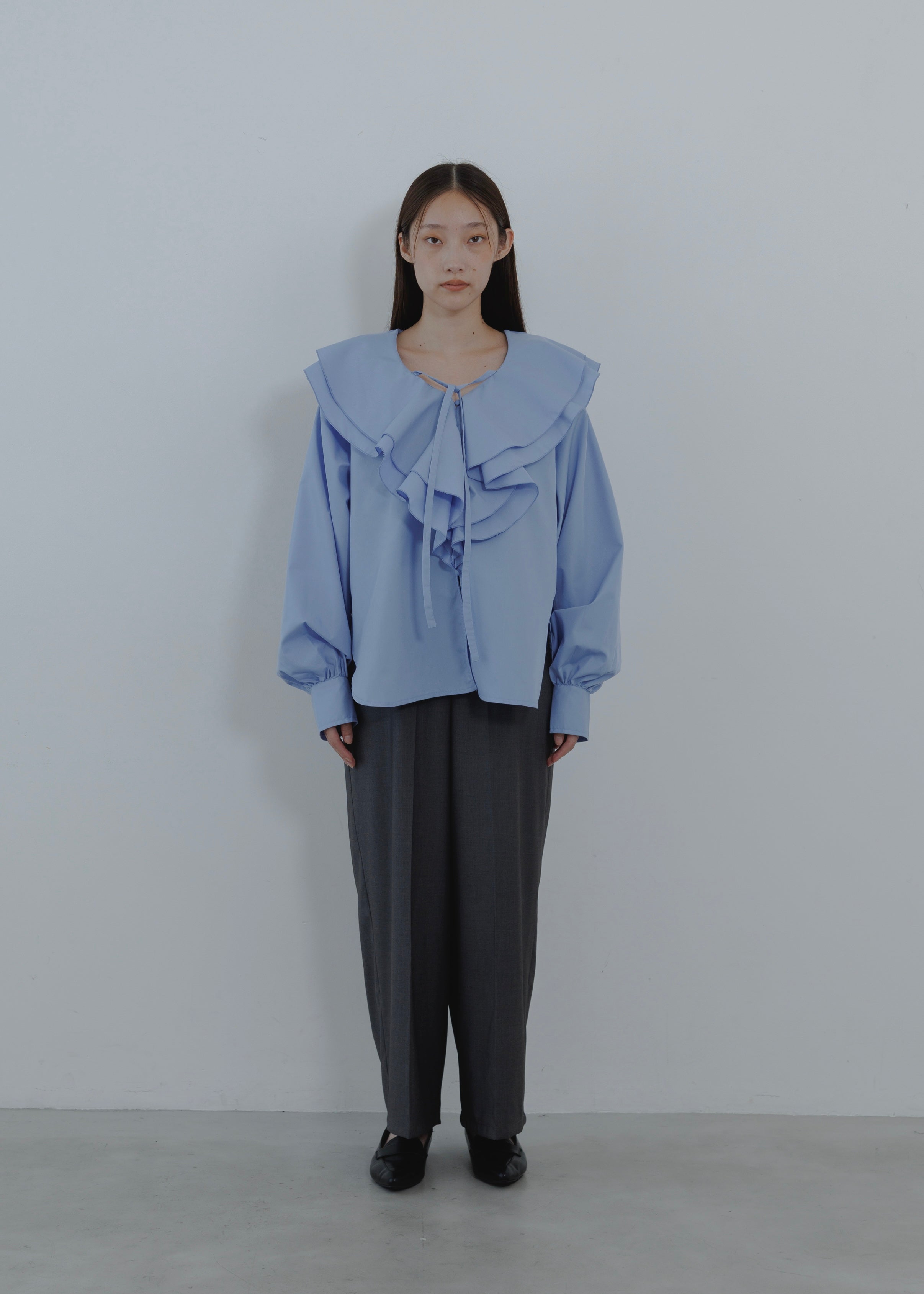 FRILL COLLAR SHIRT