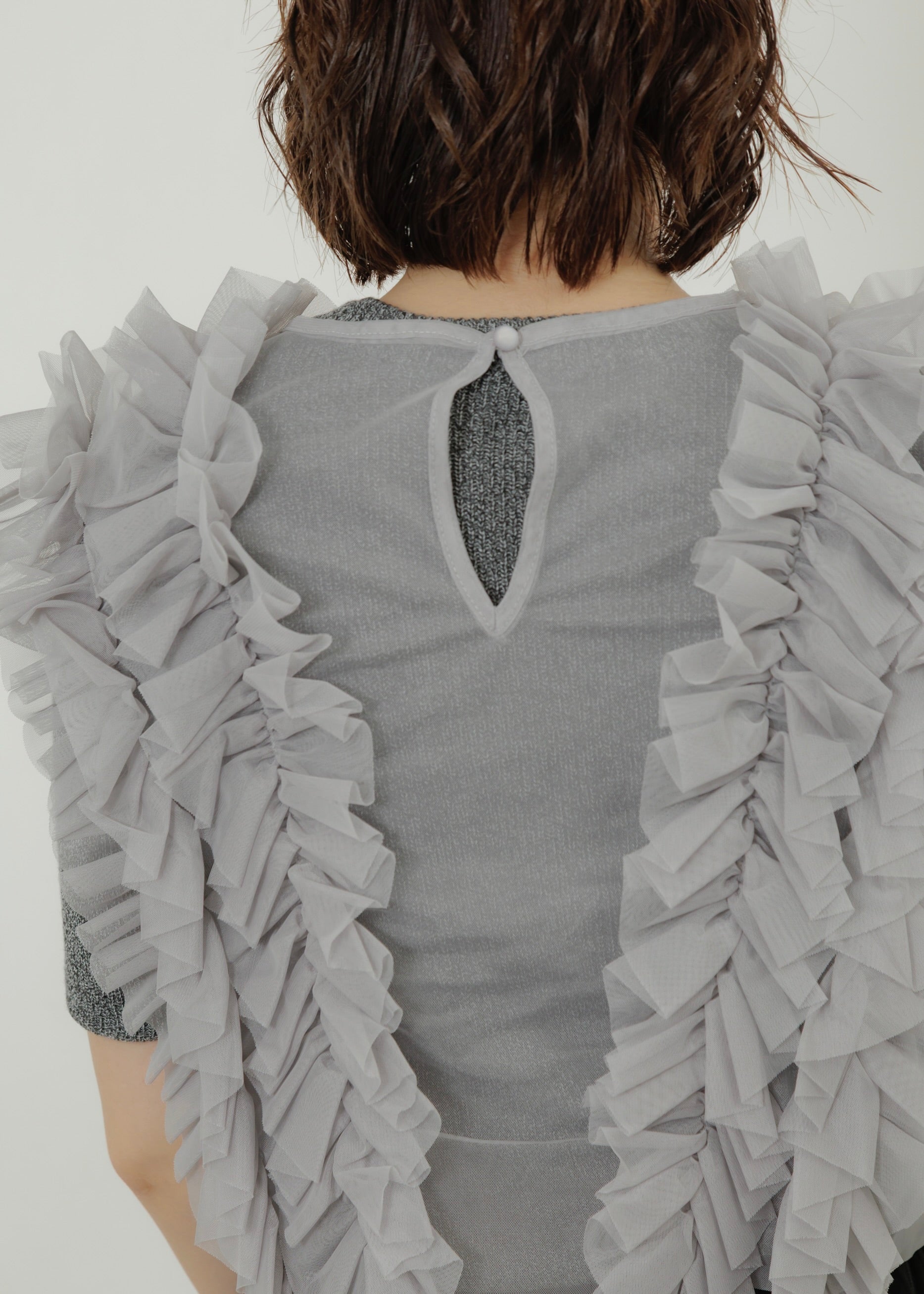 TULLE FRILL VEST