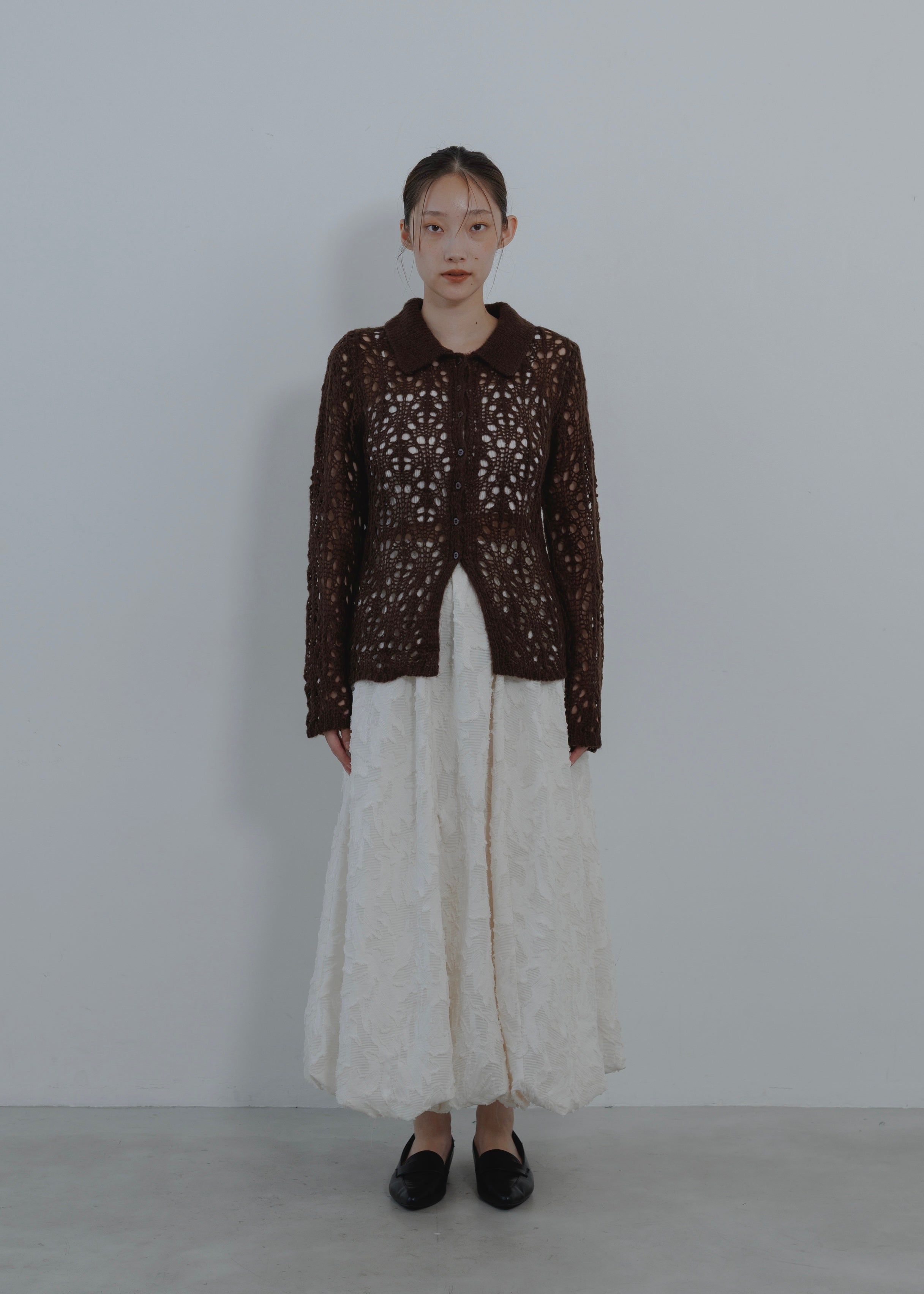 OPENWORK MOHAIR CARDIGAN