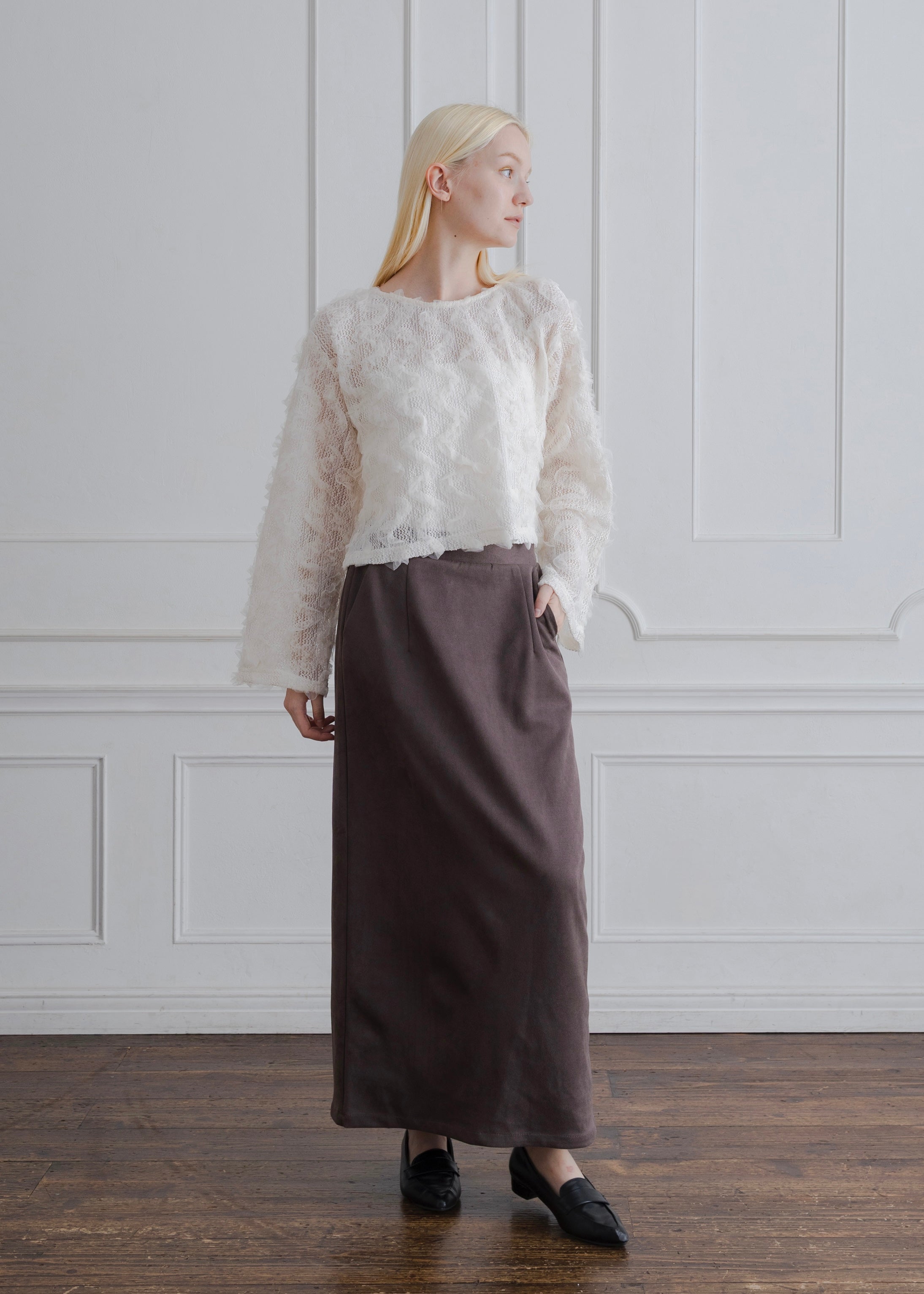 TULLE FRILL PULLOVER