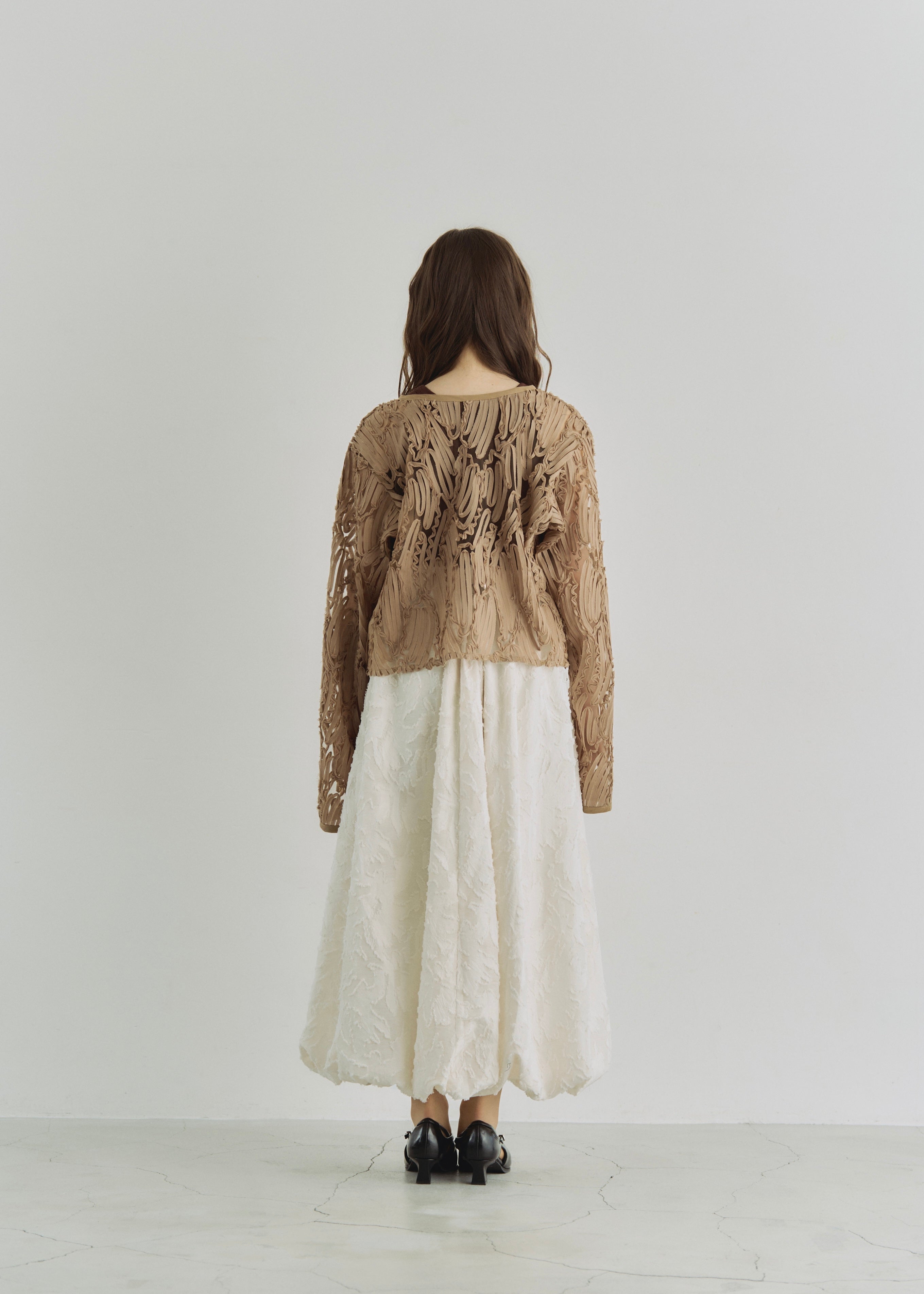 EMBROIDRED TULLE CARDIGAN