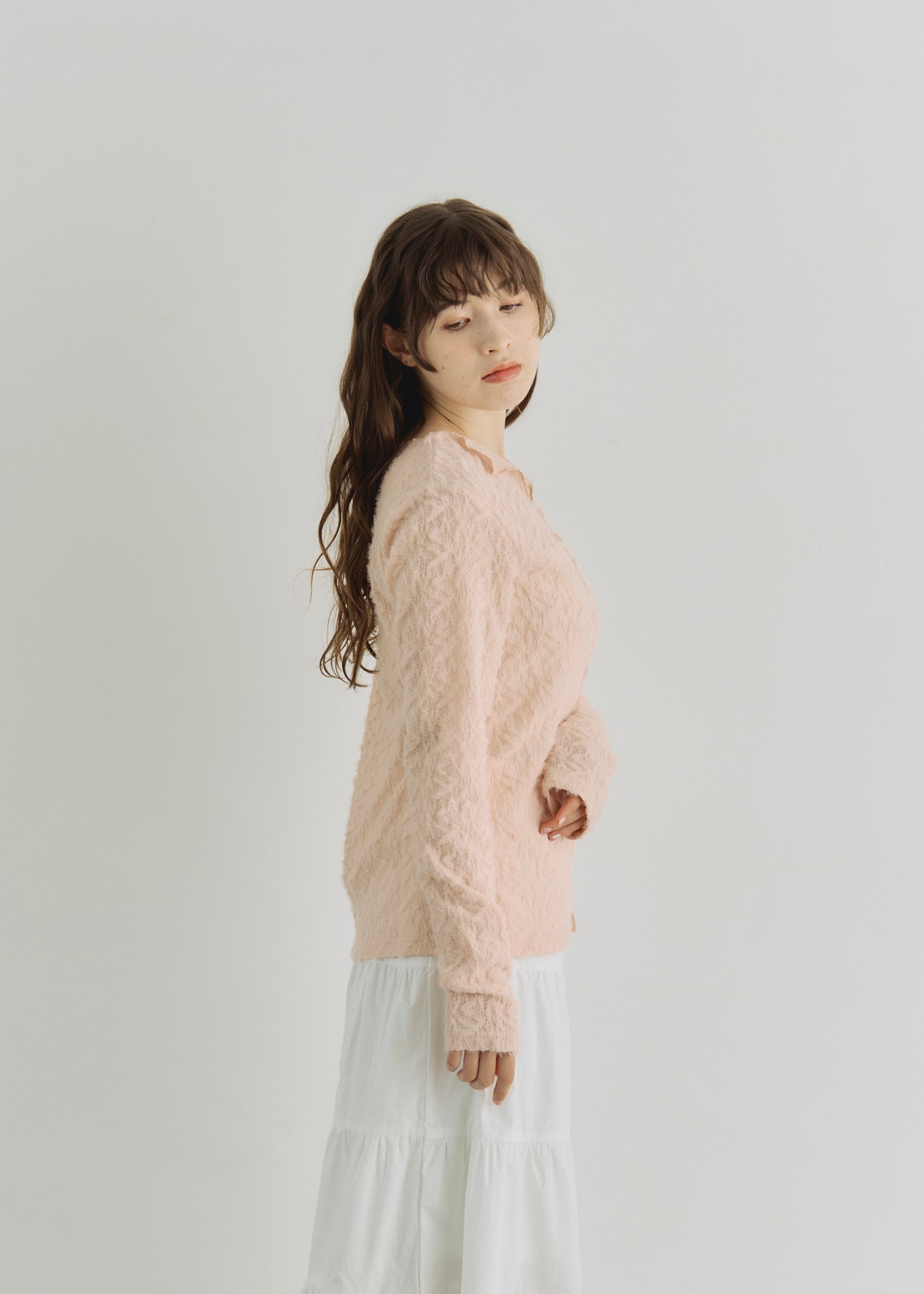 SHEER SHAGGY CARDIGAN