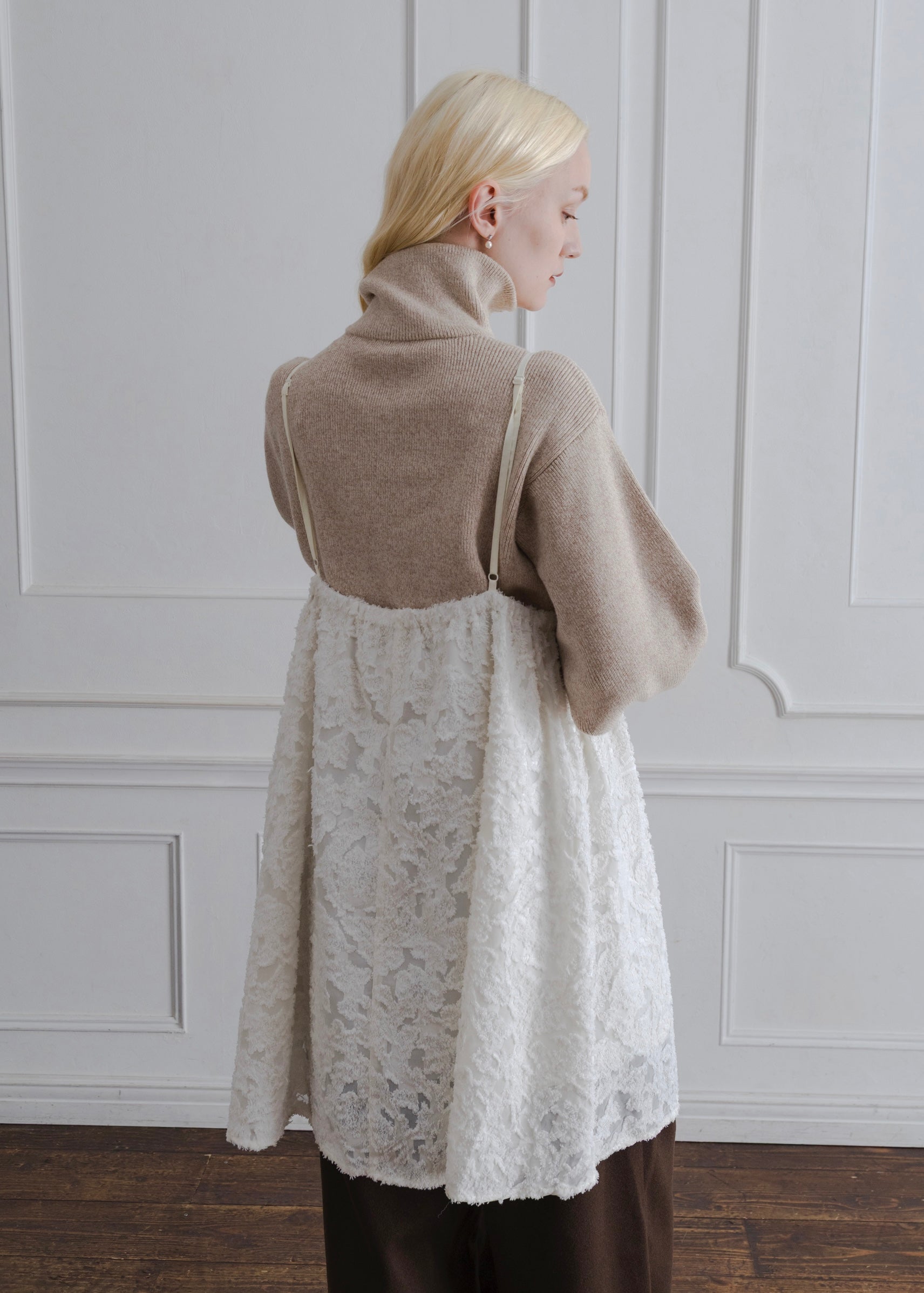 SHEER JACQUARD TUNIC CAMISOLE