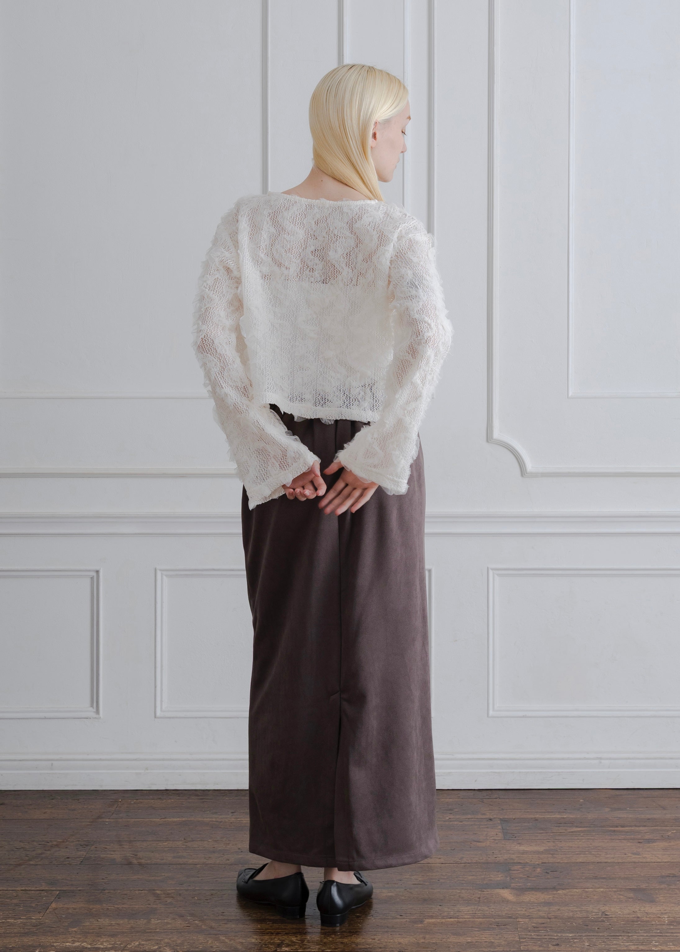 TULLE FRILL PULLOVER