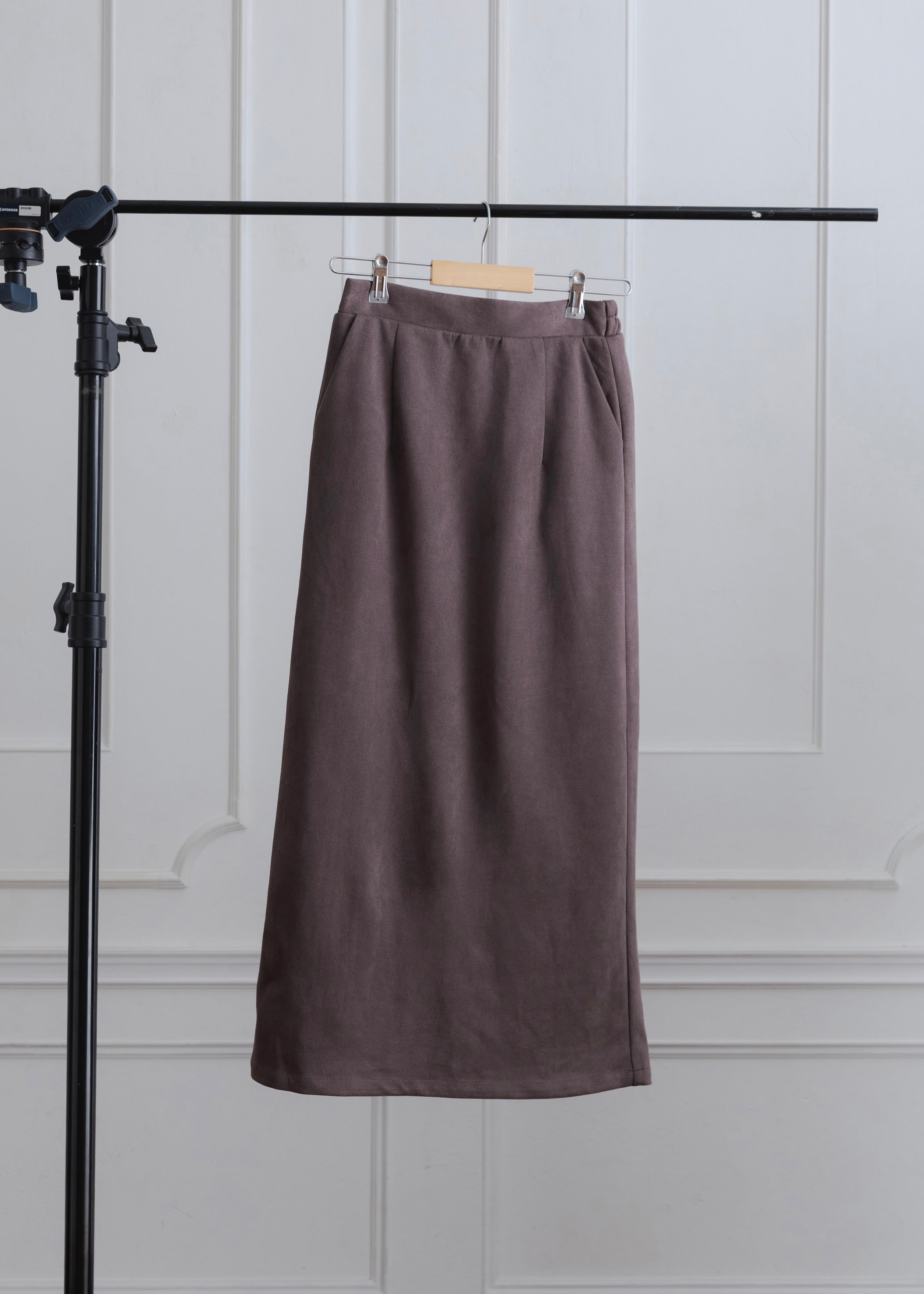 FAUX SUEDE SKIRT