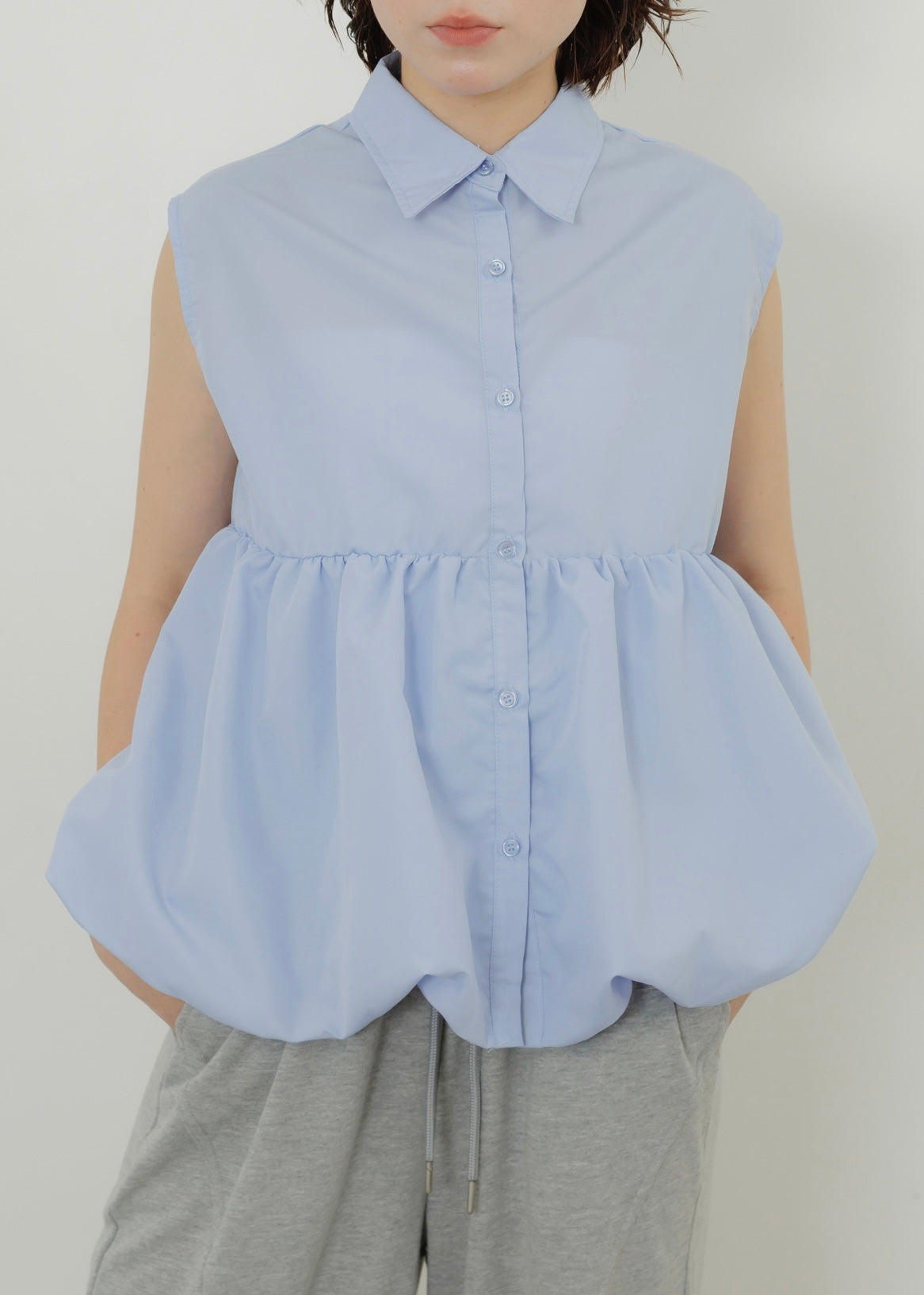 TIERED BALLOON SHIRT