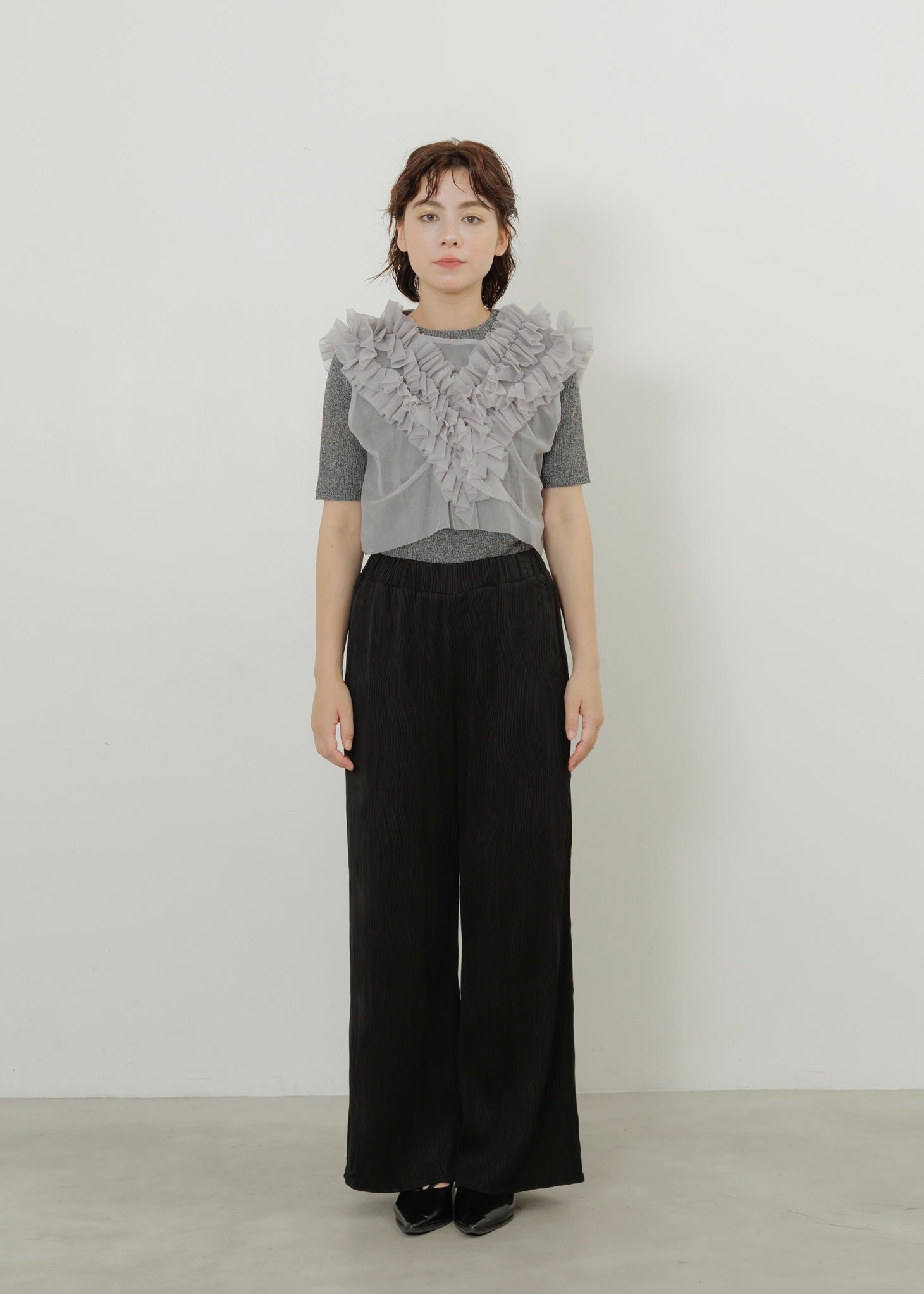 TULLE FRILL VEST