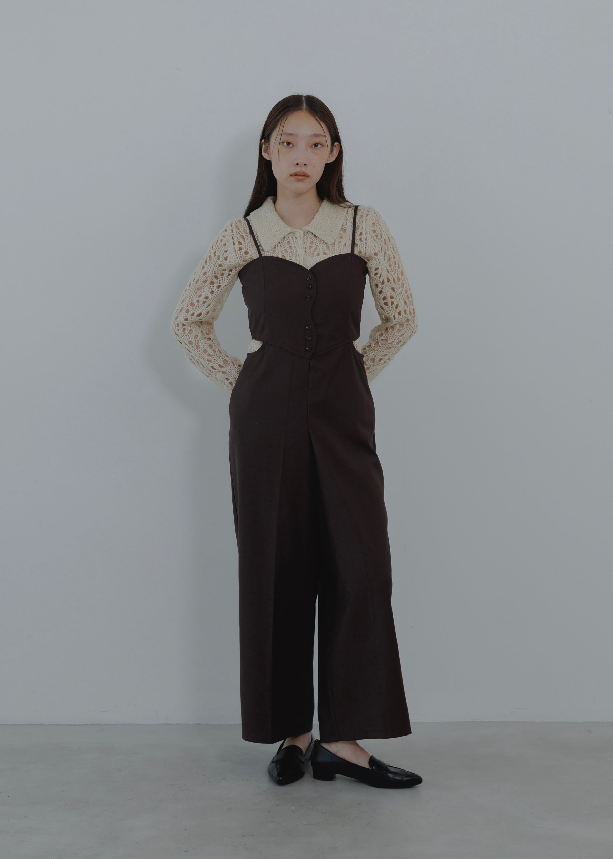 OPENWORK MOHAIR CARDIGAN