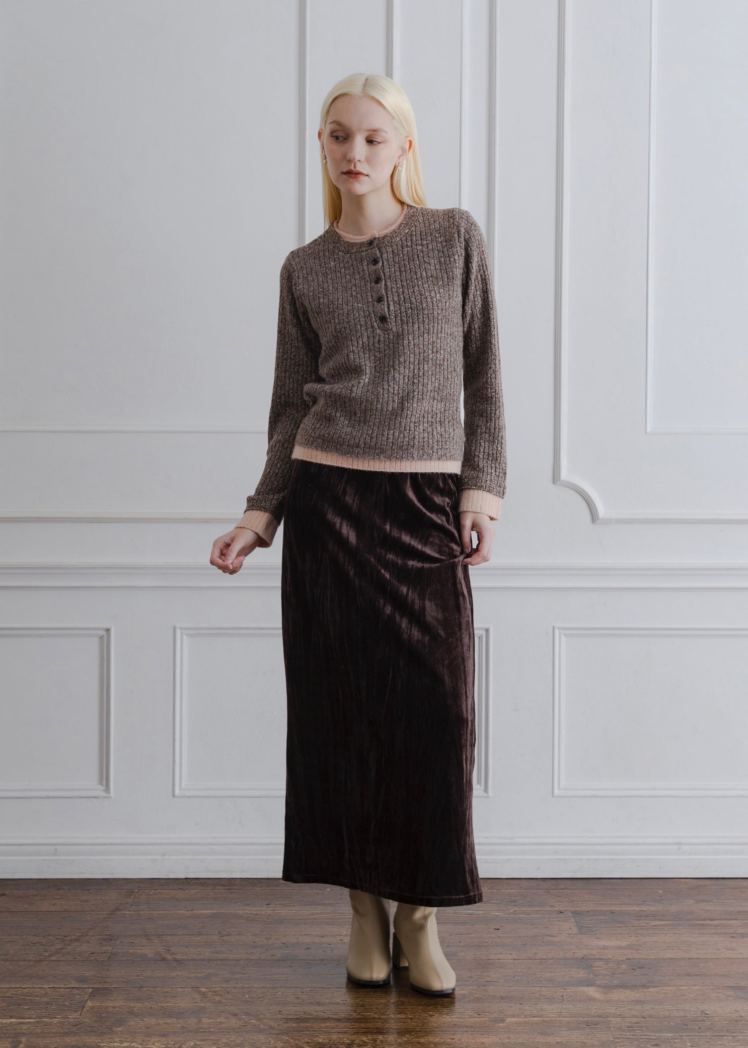 LAYERED MIX KNIT