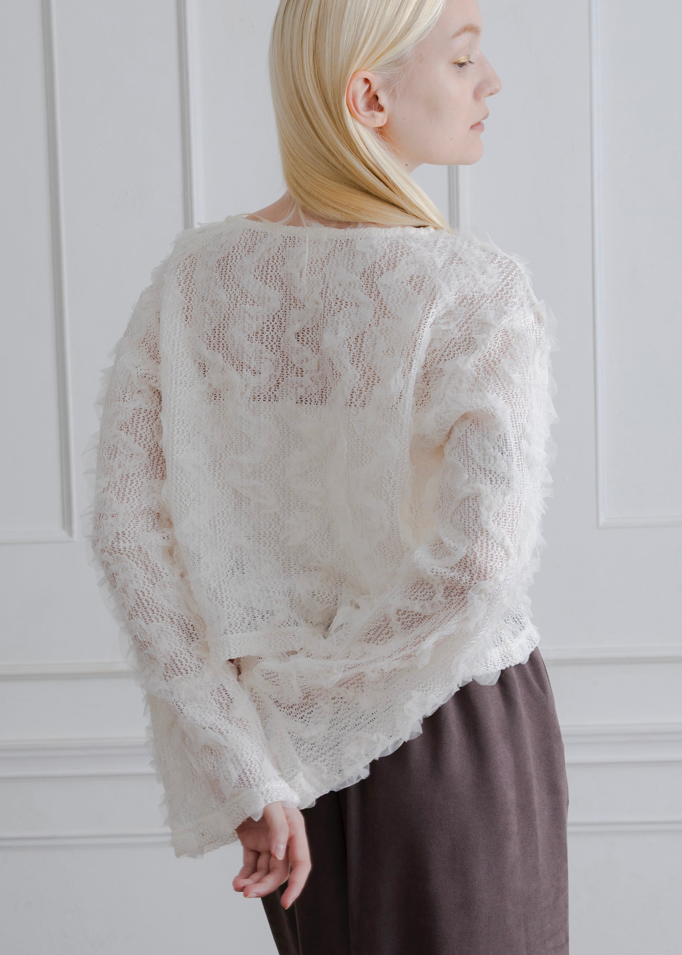 TULLE FRILL PULLOVER