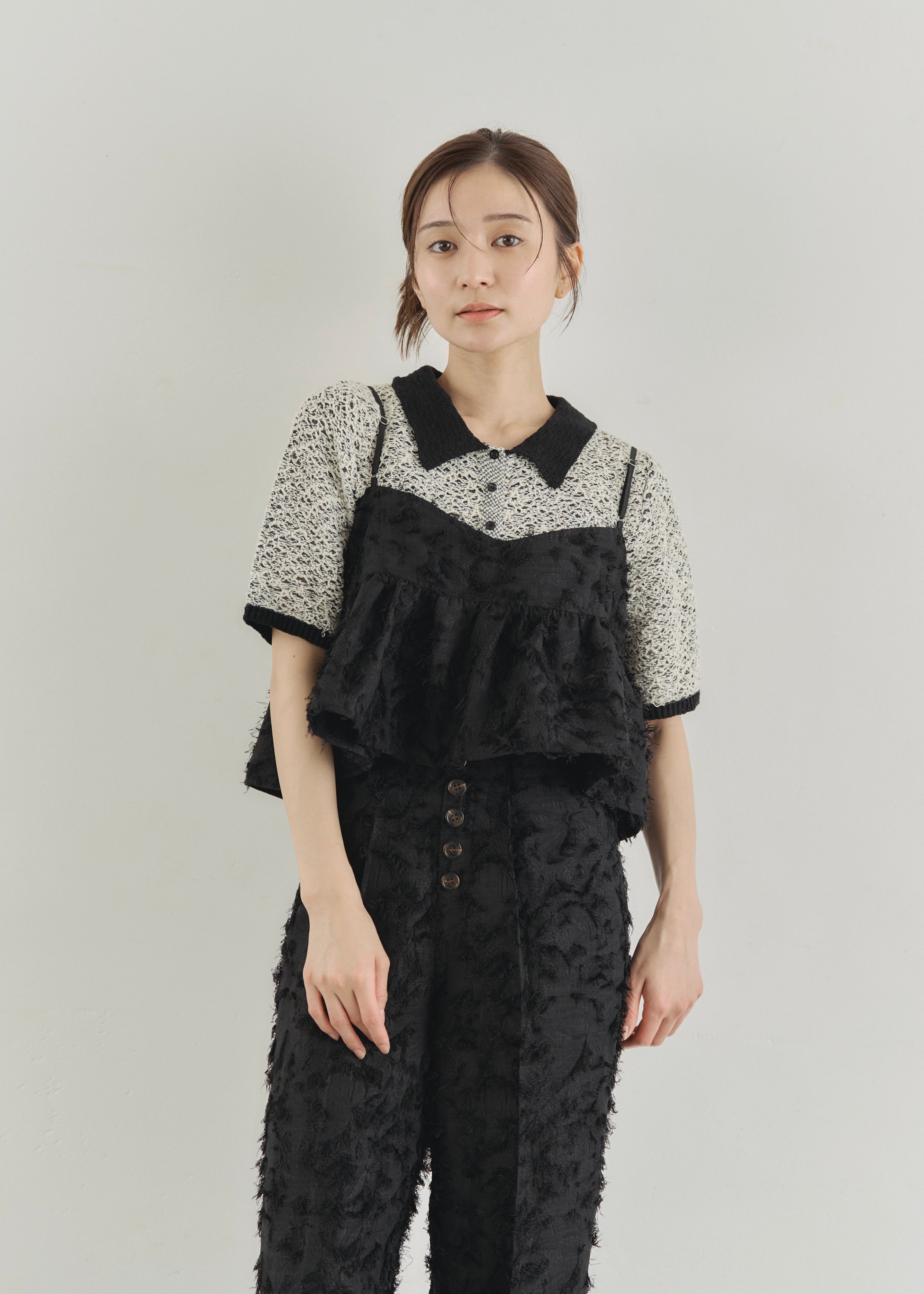 2WAY JACQUARD CAMISOLE