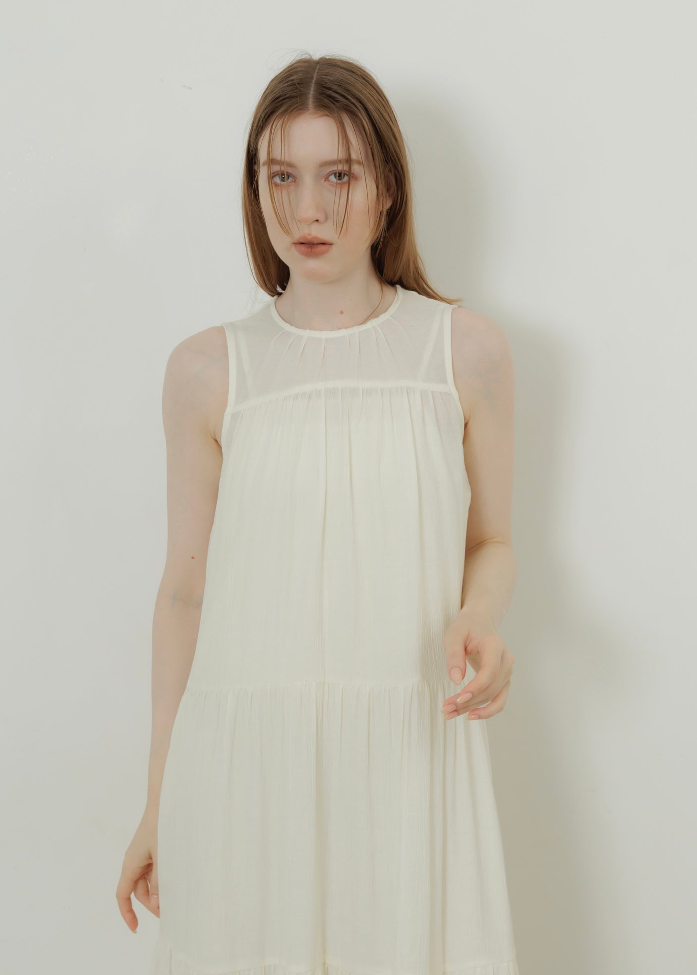 WASHER TIERED DRESS