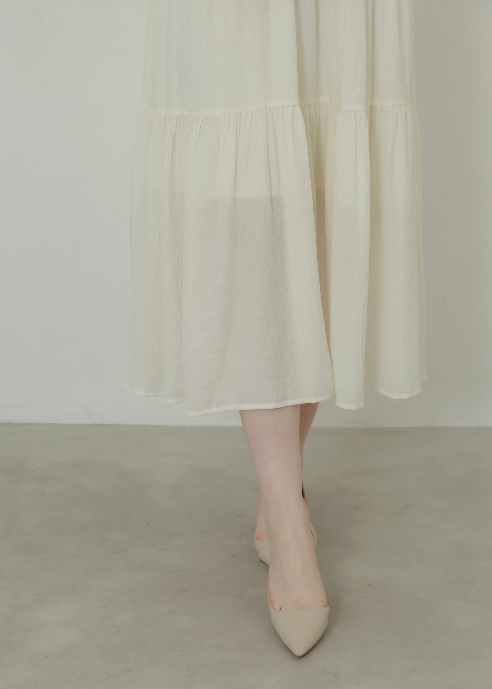 WASHER TIERED DRESS